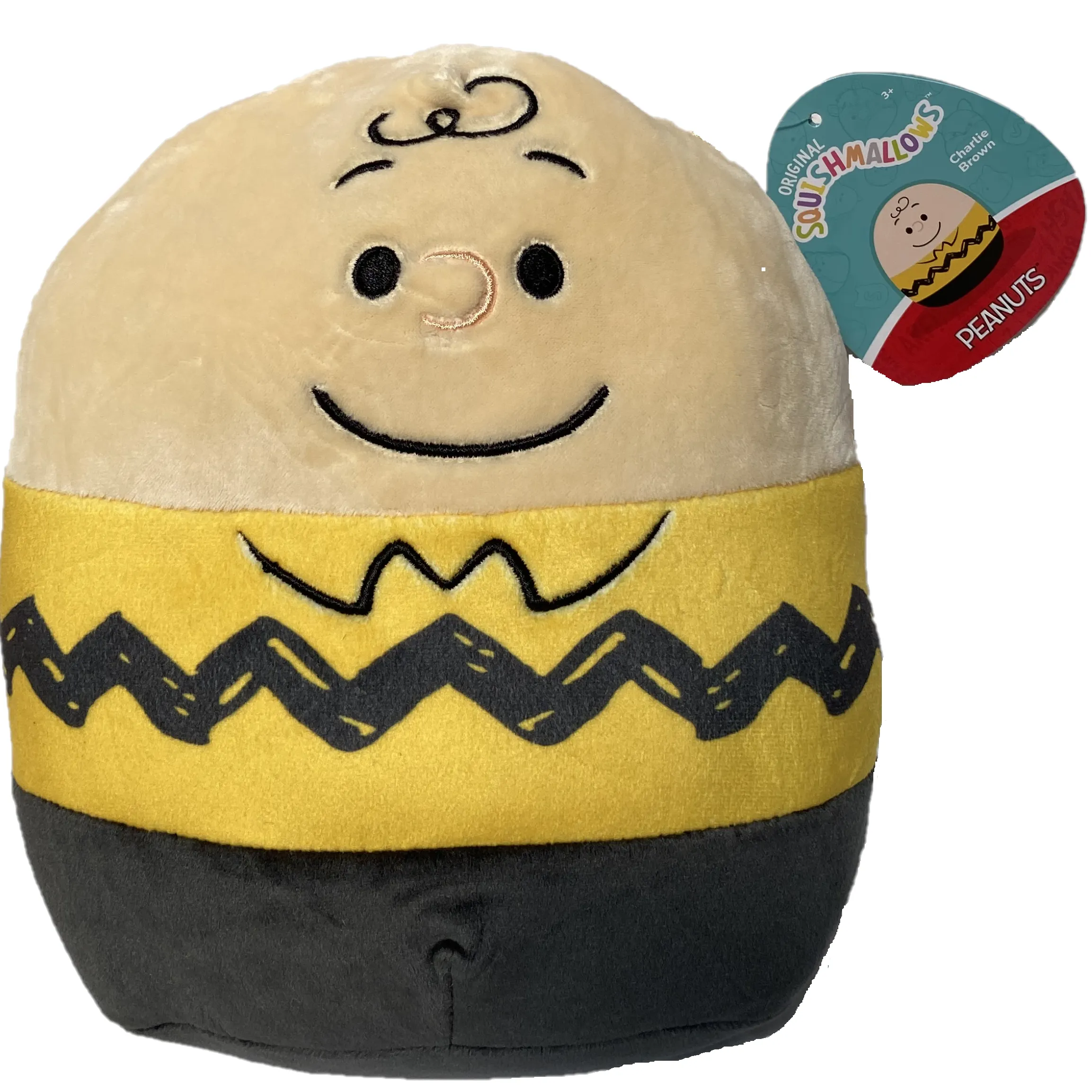 10" Squishmallow Peanuts Charlie Brown Stuffed Plush by Kelly Toy