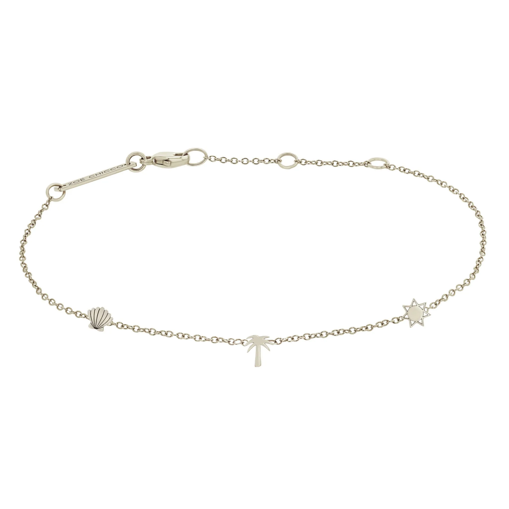 14k Itty Bitty Beach Station Bracelet