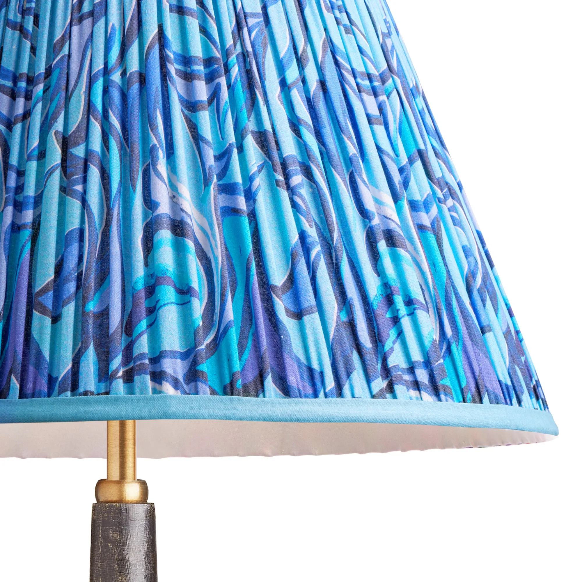 16cm empire shade in blue Disco Zebra by Matthew Williamson