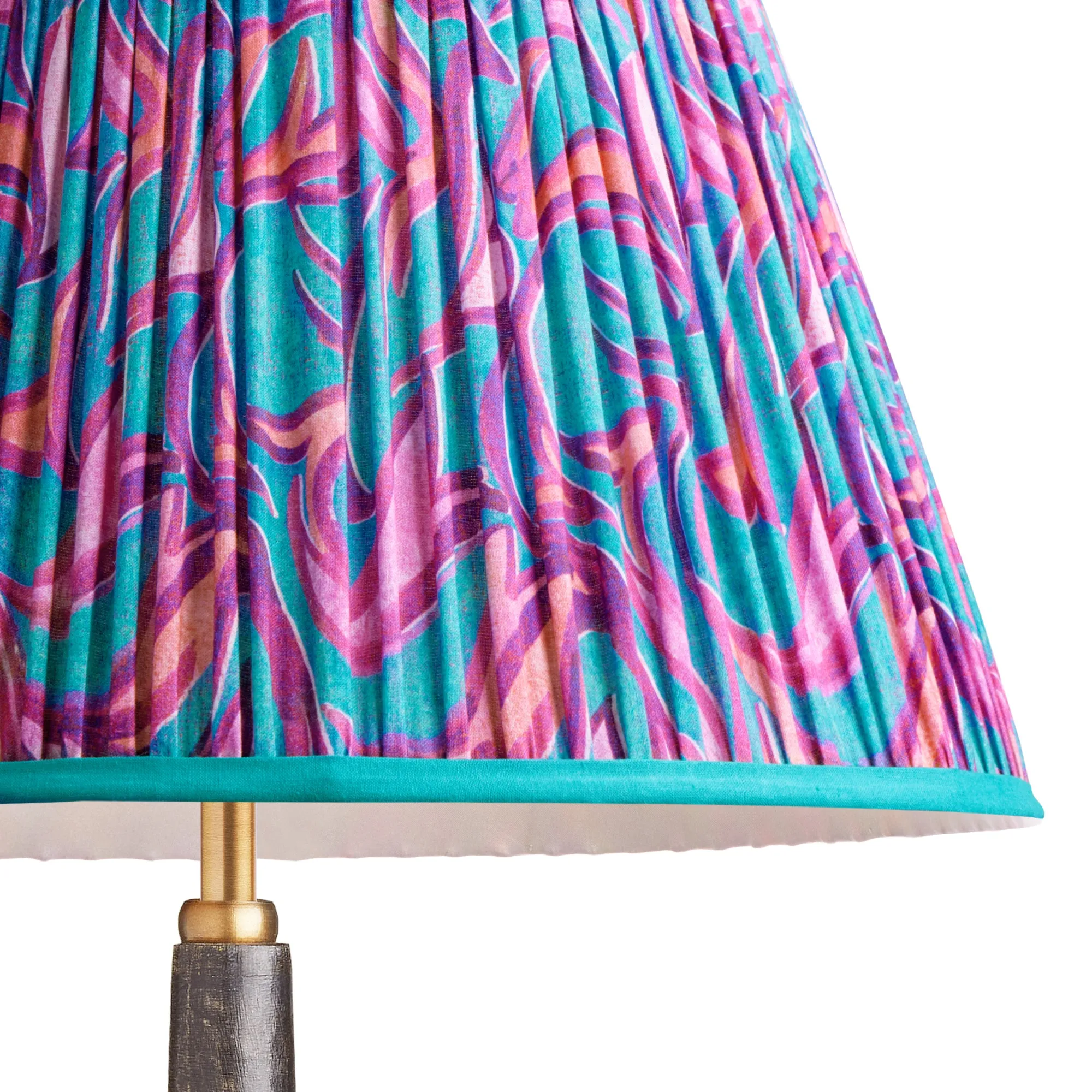 16cm empire shade in turquoise Disco Zebra by Matthew Williamson