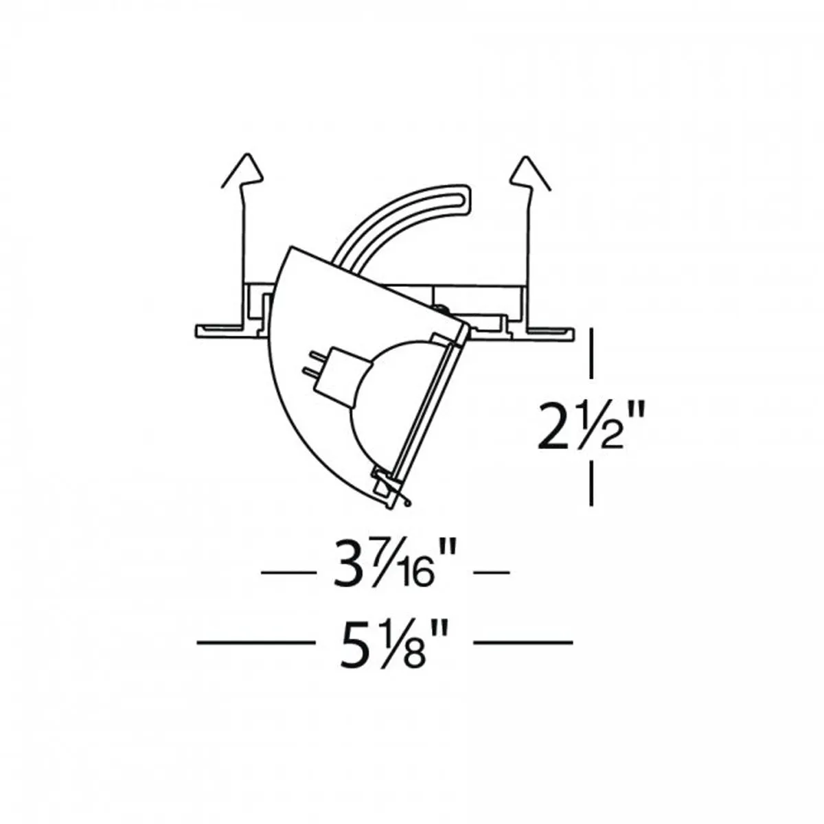 4" Round Adjustable Directional Trim with LED Bulb