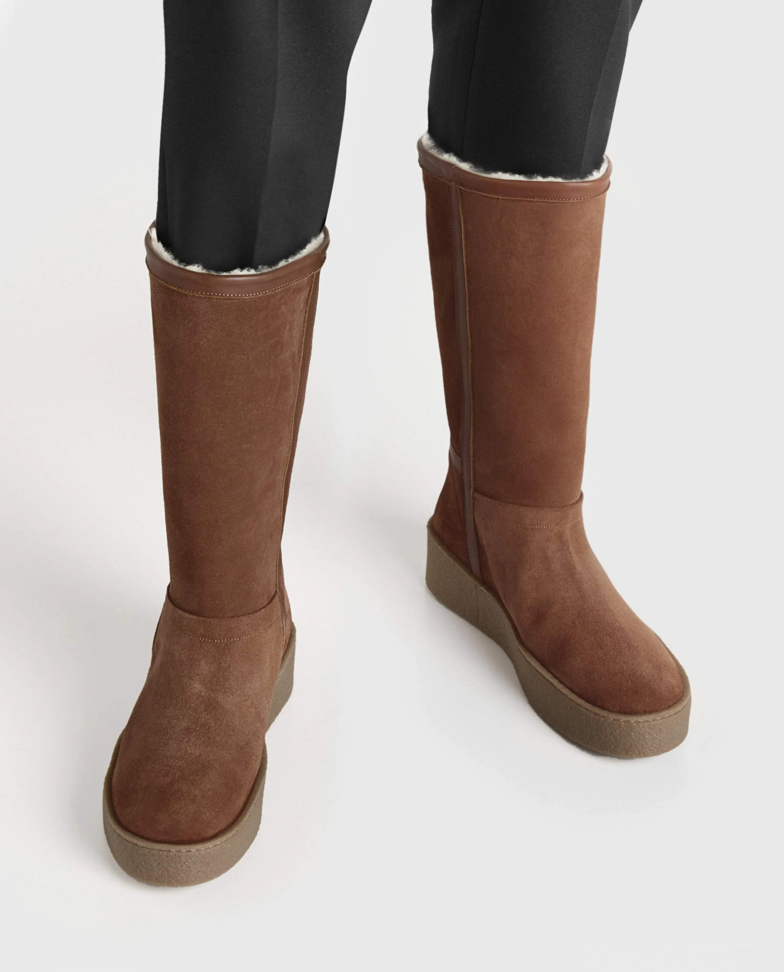 Amaya Suede Caramel Winter Boots