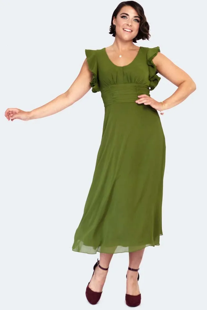 Amelia Olive Gown