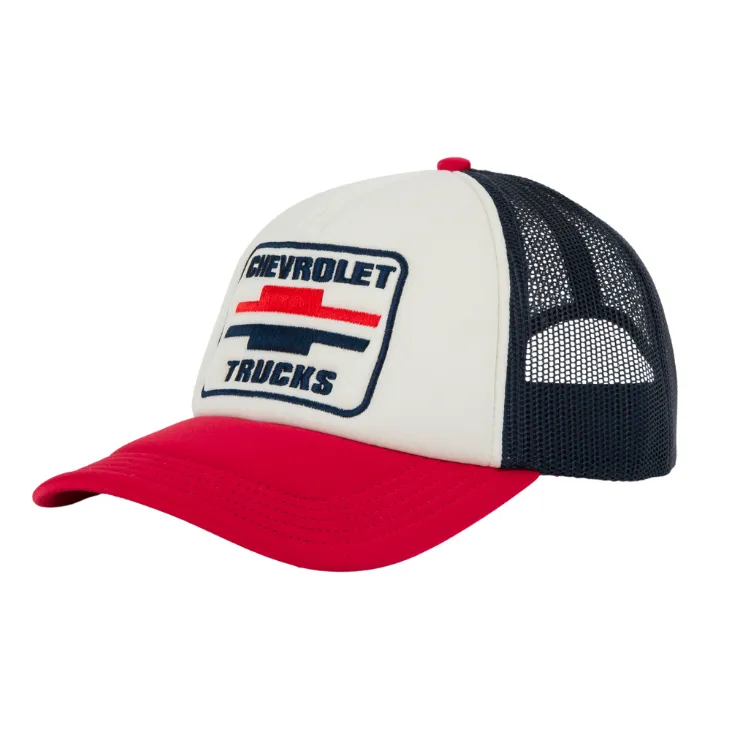 American Needle Chevrolet Foamy Valin Trucker - Ivory/Red/Navy