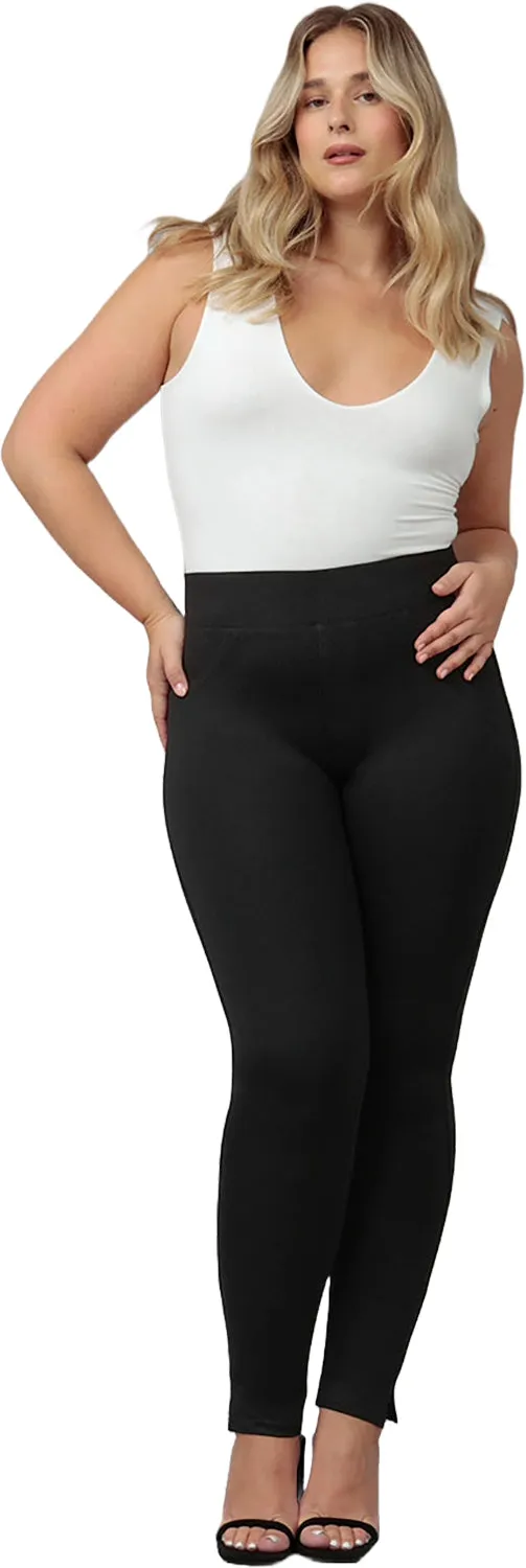 Anna Mid Rise Athleisure Skinny Leggings - Women's|-|Legging moulant à taille mi-haute Athleisure Anna - Femme