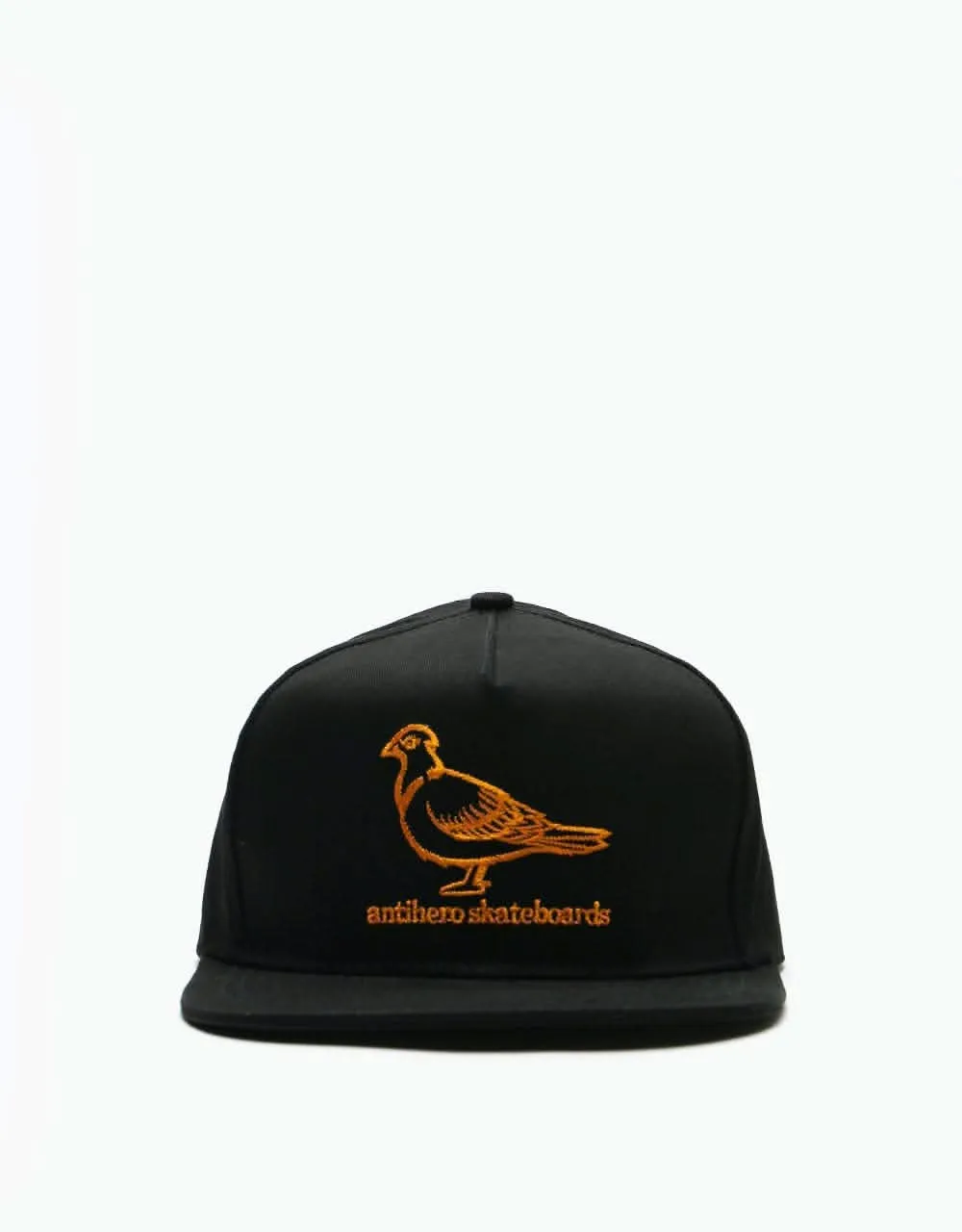 Anti Hero Basic Pigeon Snapback Cap - Black/Orange