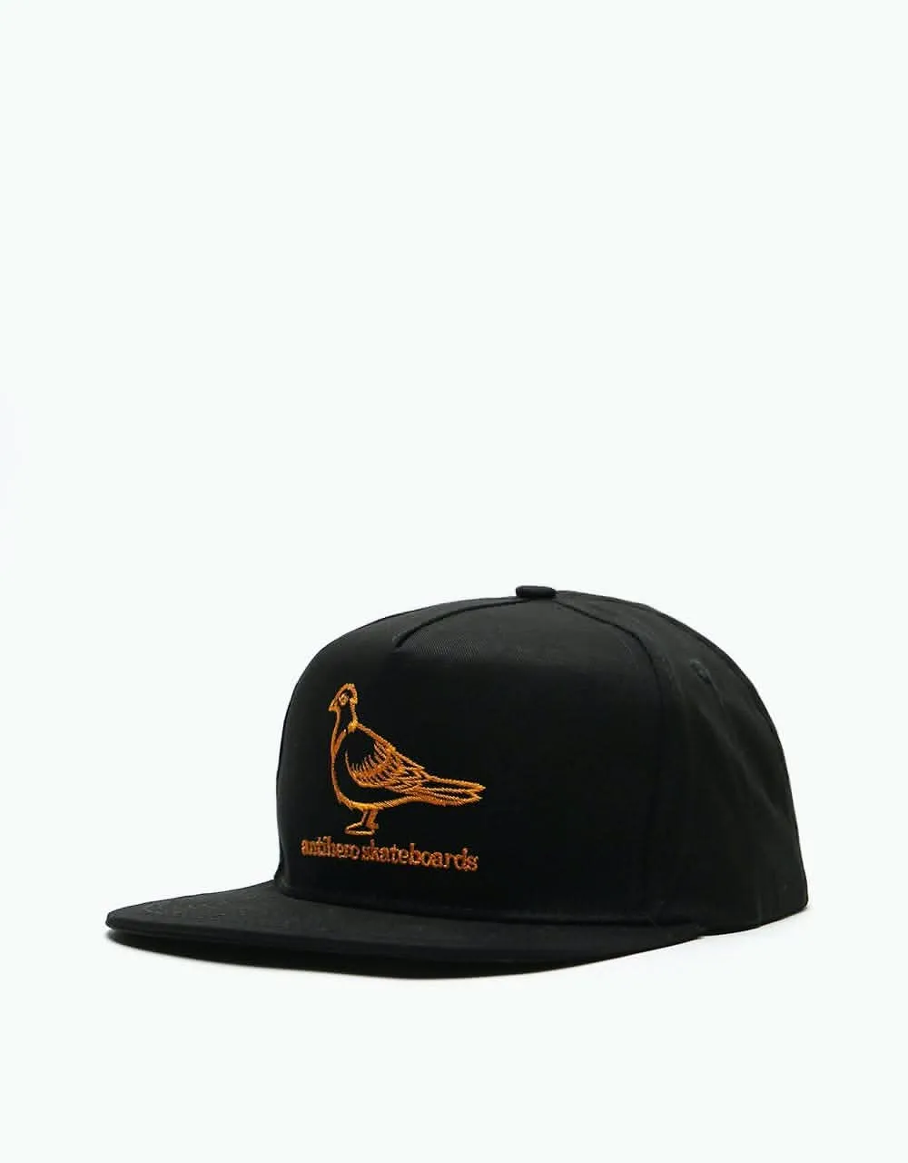 Anti Hero Basic Pigeon Snapback Cap - Black/Orange