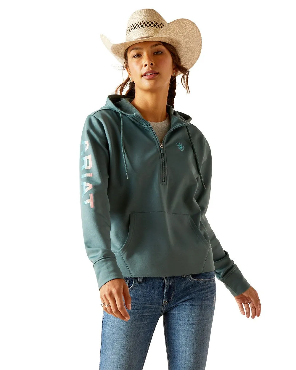 Ariat Womens Tek Half Zip Hoodie