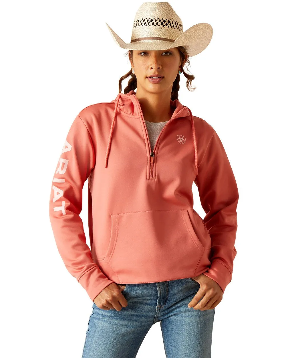 Ariat Womens Tek Half Zip Hoodie