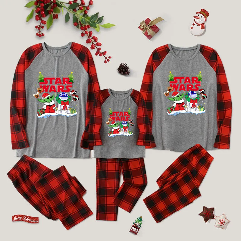 Baby Yoda R2D2 Family Christmas Pajama Sets