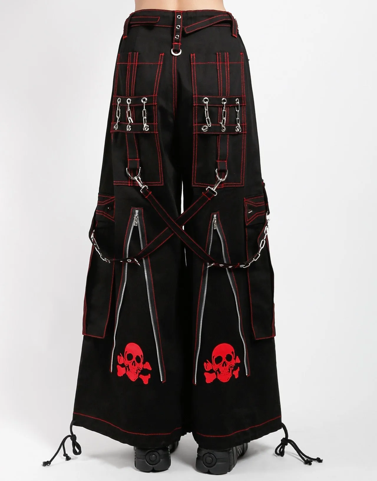 BACK UP SKULL PANT RED SKULL