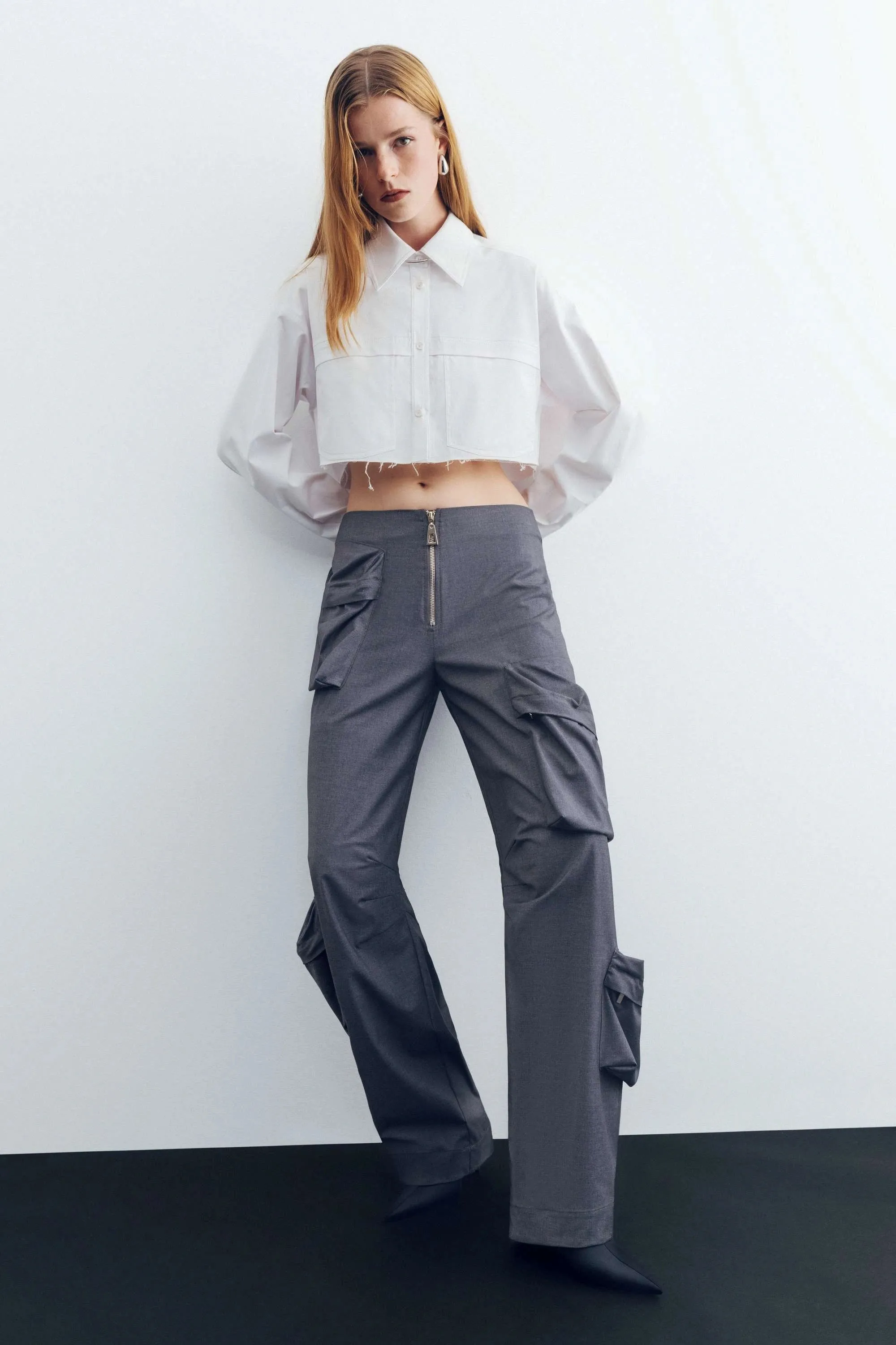 Balloon Fit Multi Pocket Pants