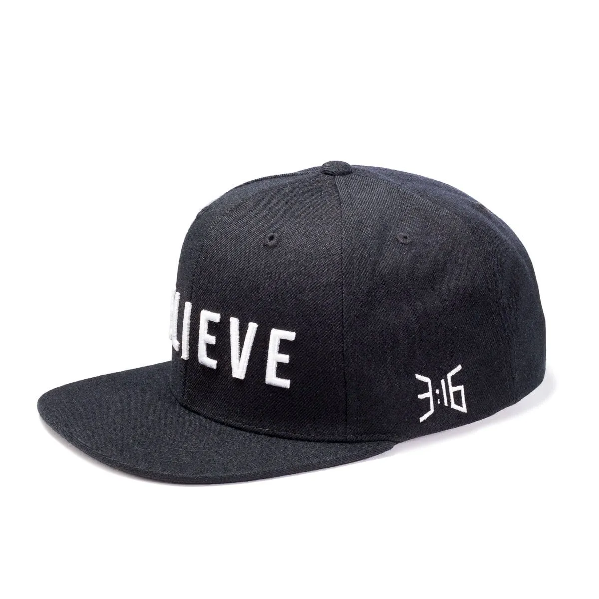 Believe Snapback Hat - Black