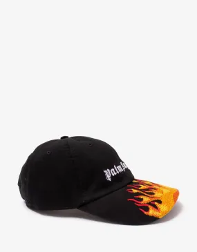 Black Flames Baseball Cap