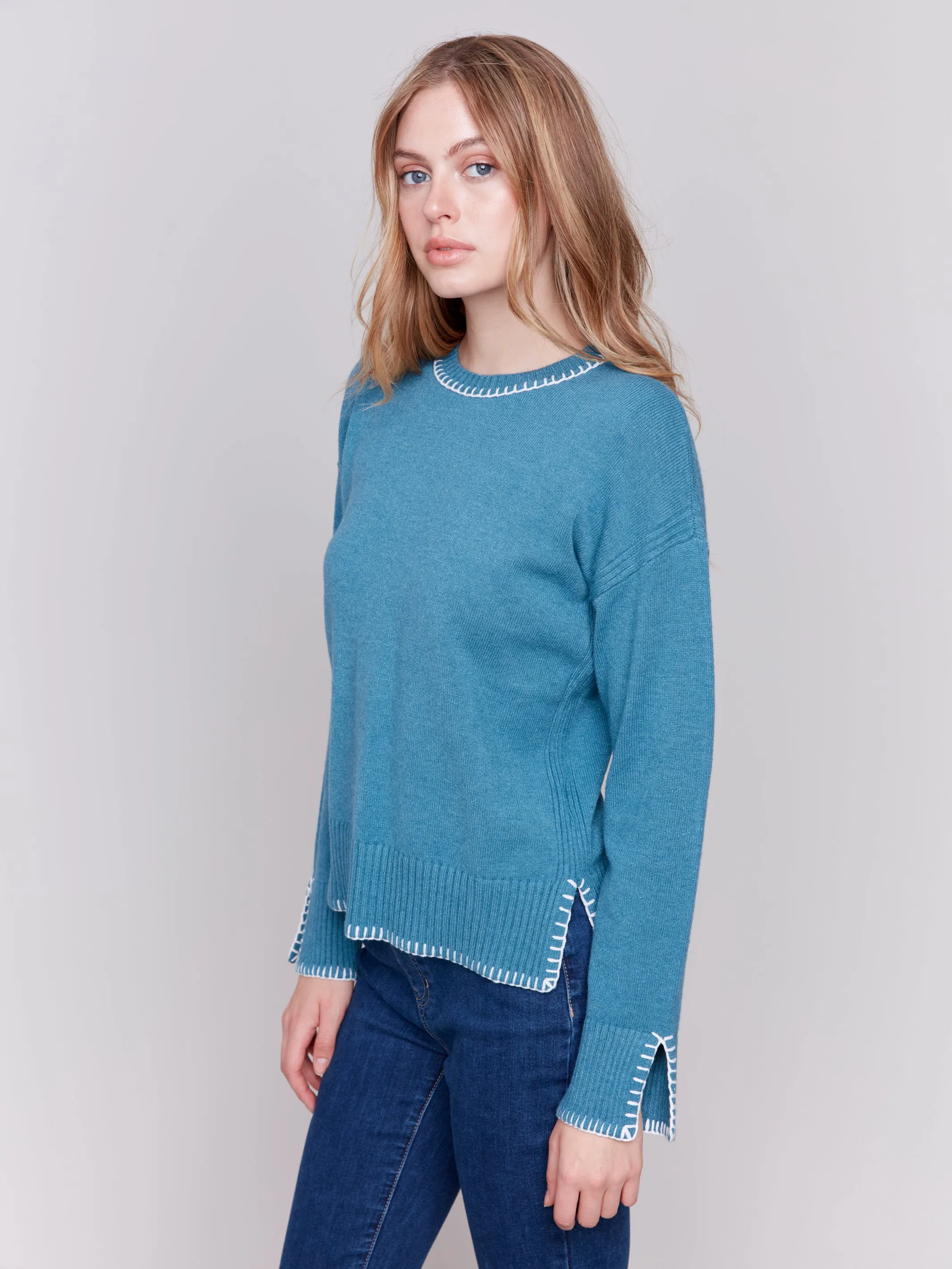 Blanket Stitch Sweater