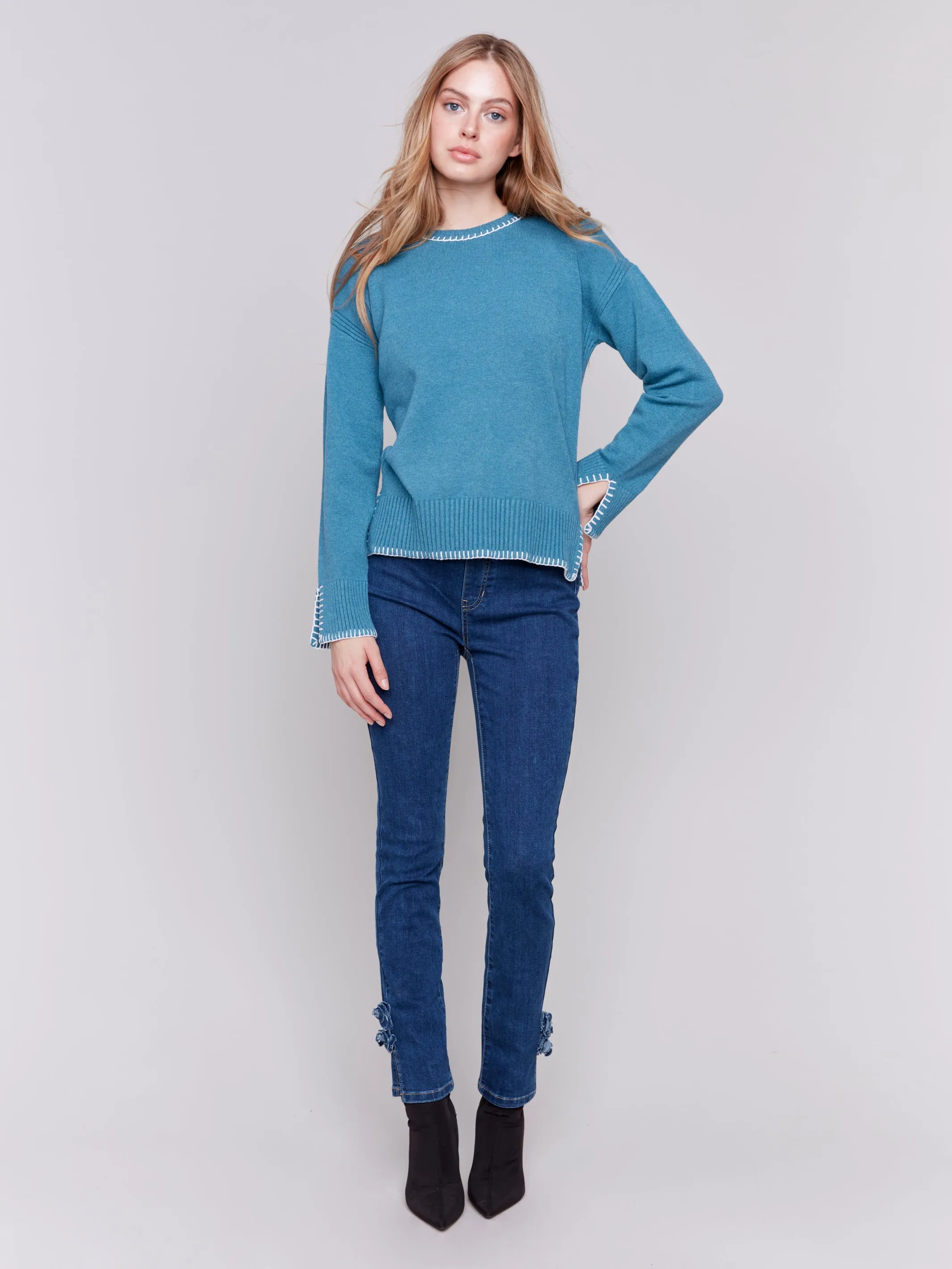 Blanket Stitch Sweater