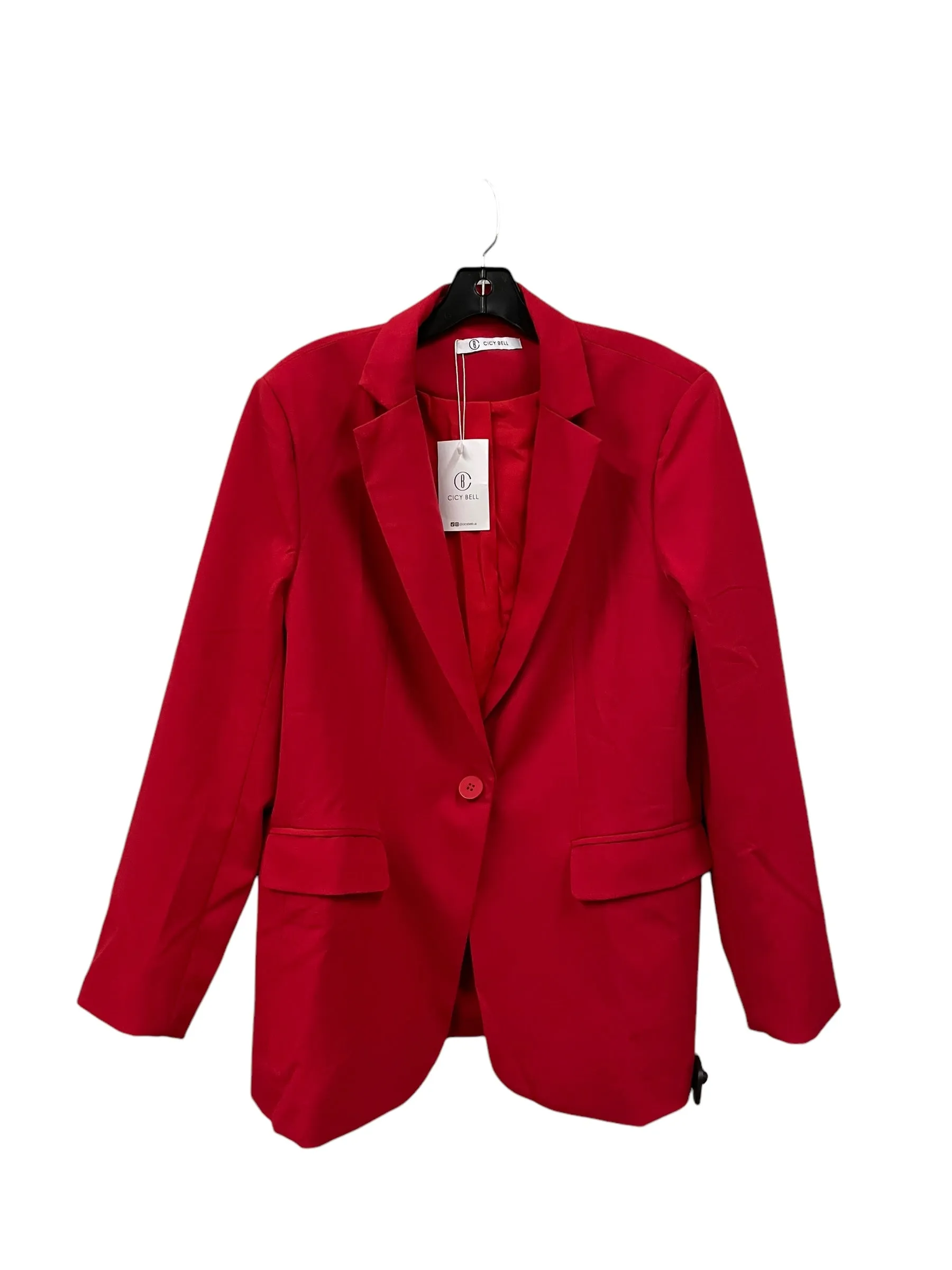 Blazer By Clothes Mentor In Red, Size: Xxl