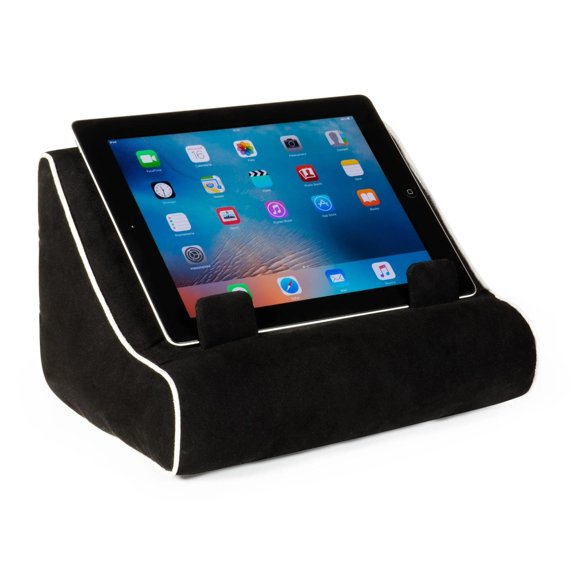 Book Couch - Hands Free Reading Tablet Stand & Book Holder (Black)