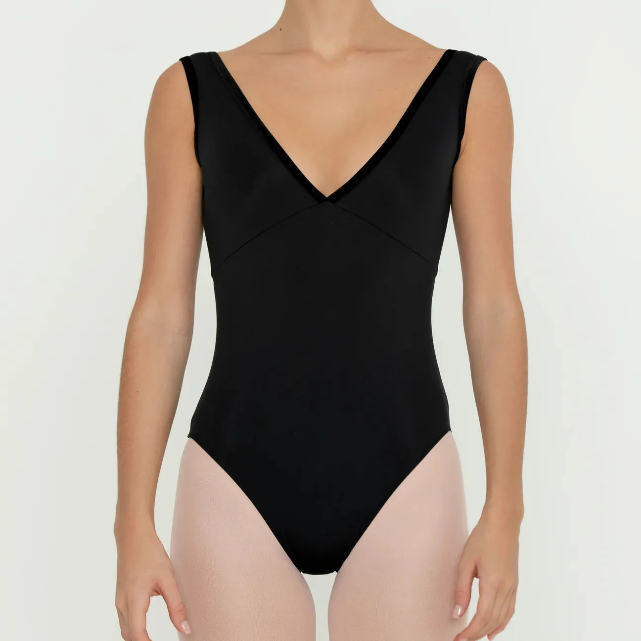 Bullet Pointe Velvet Trim Leotard