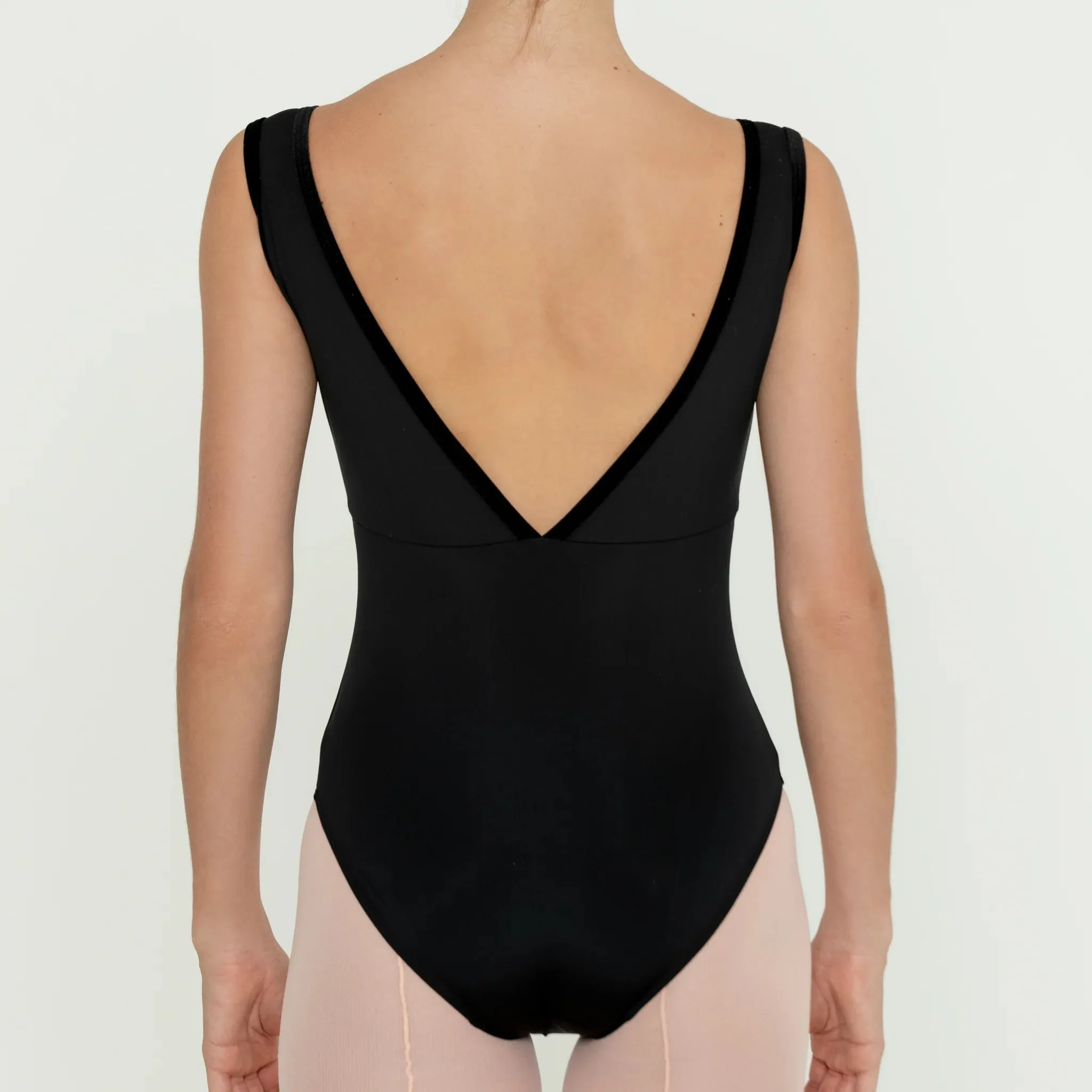 Bullet Pointe Velvet Trim Leotard