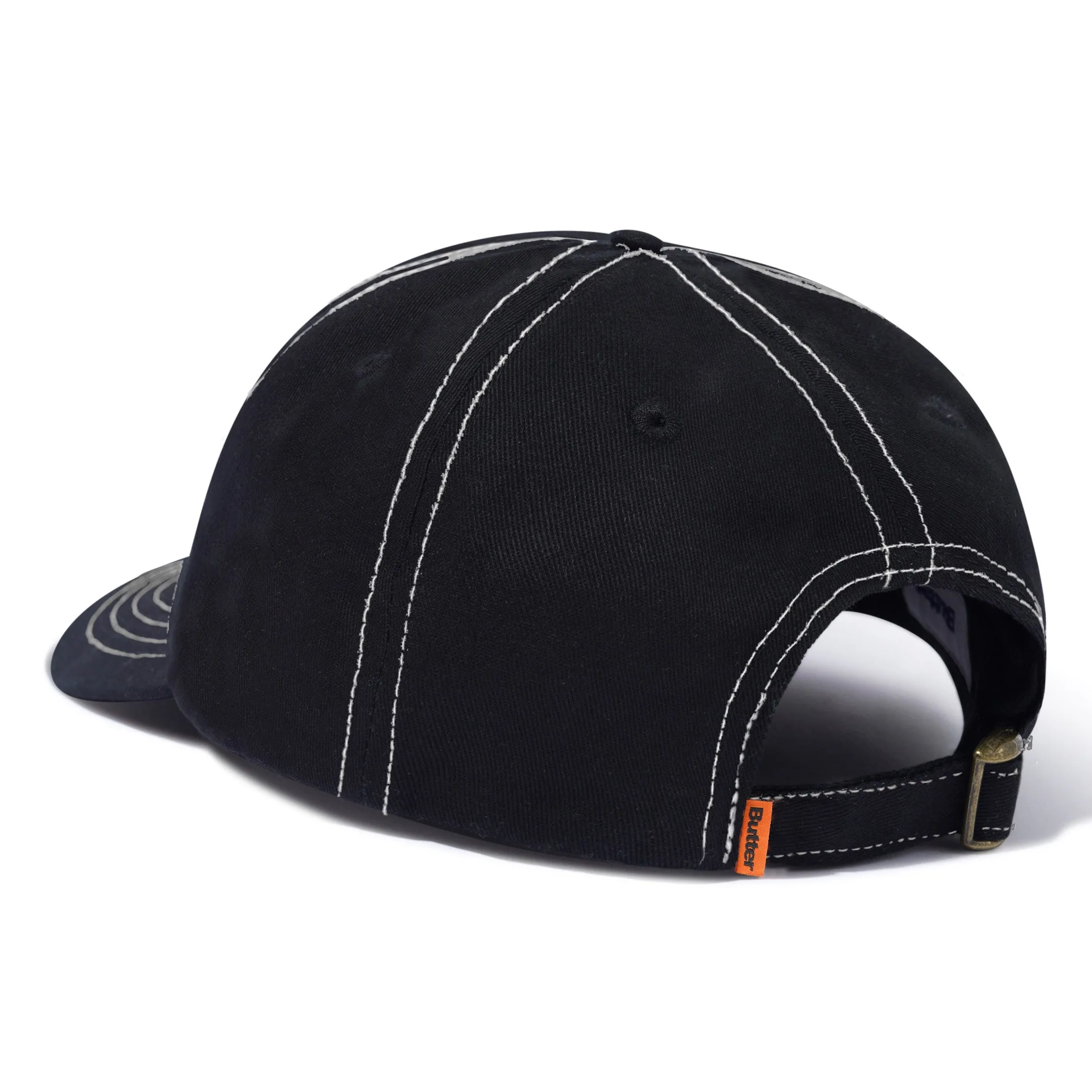 Butter Goods Ink 6 Panel Cap Black