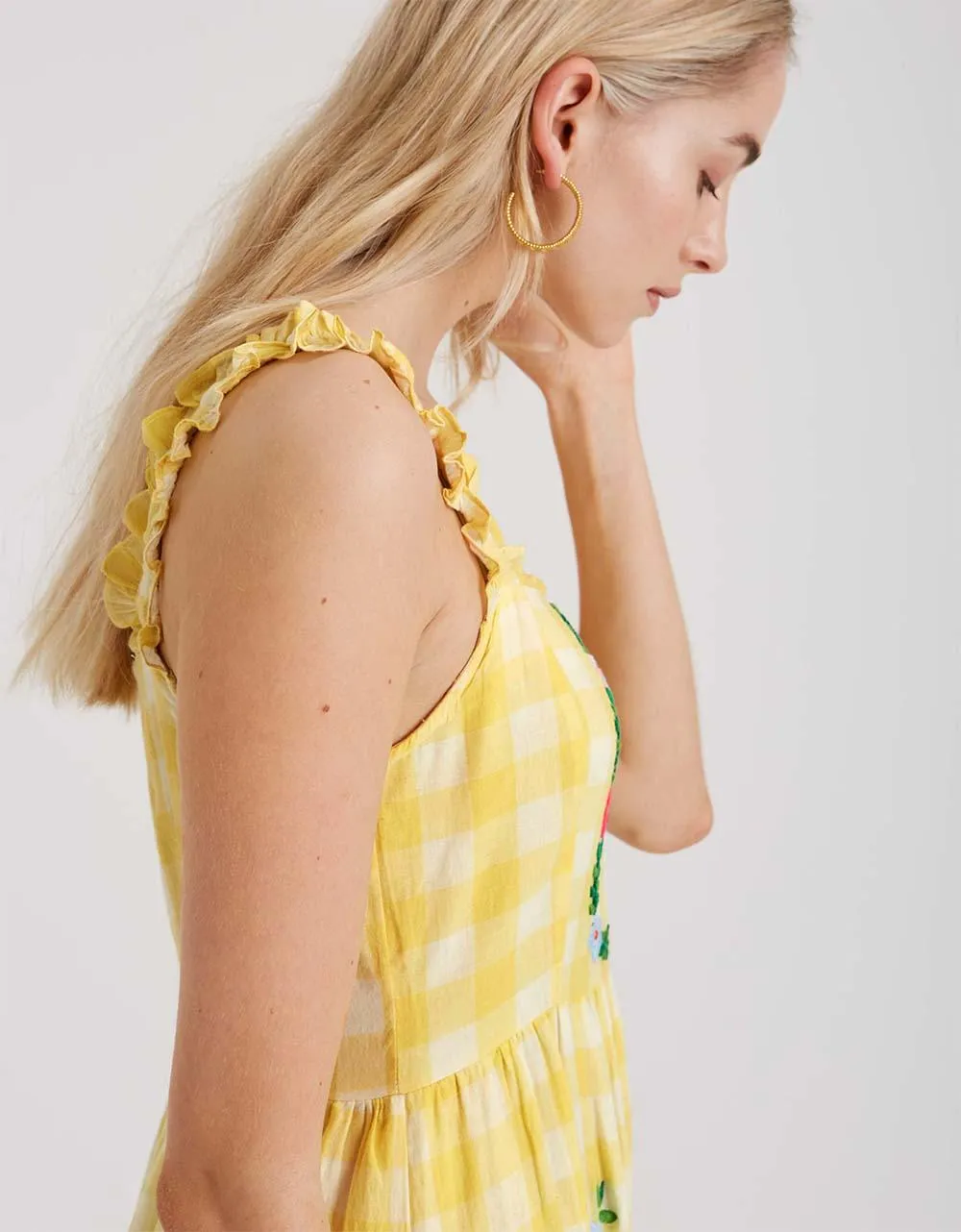 Buttercup Gingham Lorenza Dress