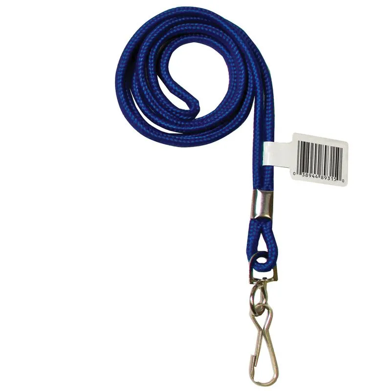 C-Line Products Standard Lanyard With Swivel Hook Blue