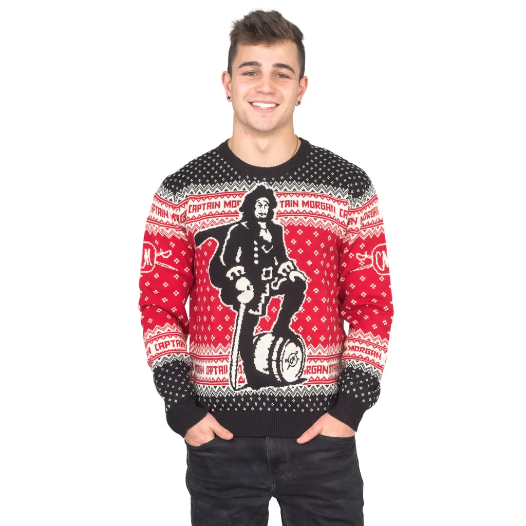 Captain Morgan The Standing Captain Ugly Christmas Sweater