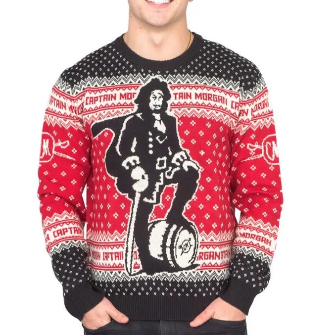 Captain Morgan The Standing Captain Ugly Christmas Sweater