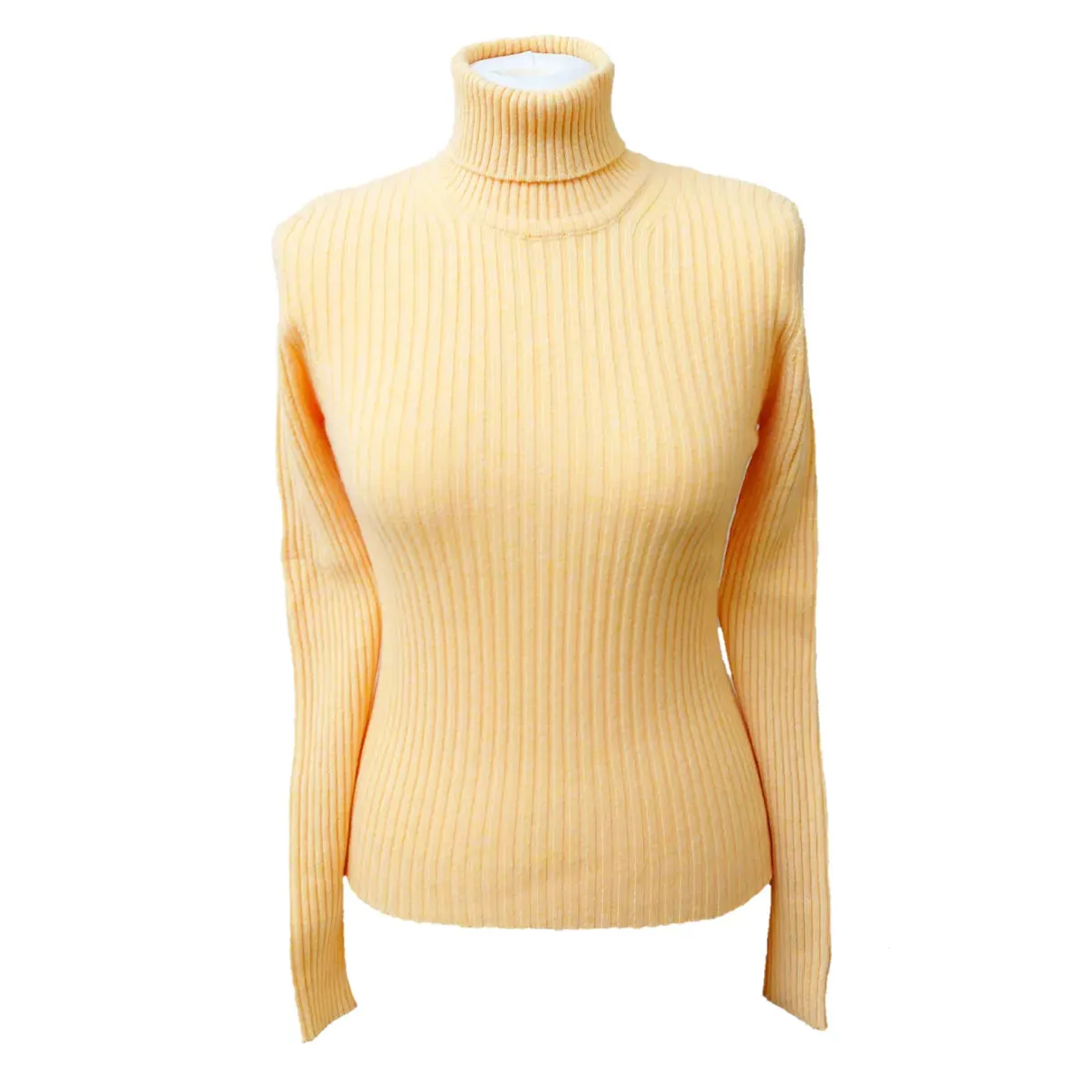 Cashmere Ribbed Roll Neck Jumper