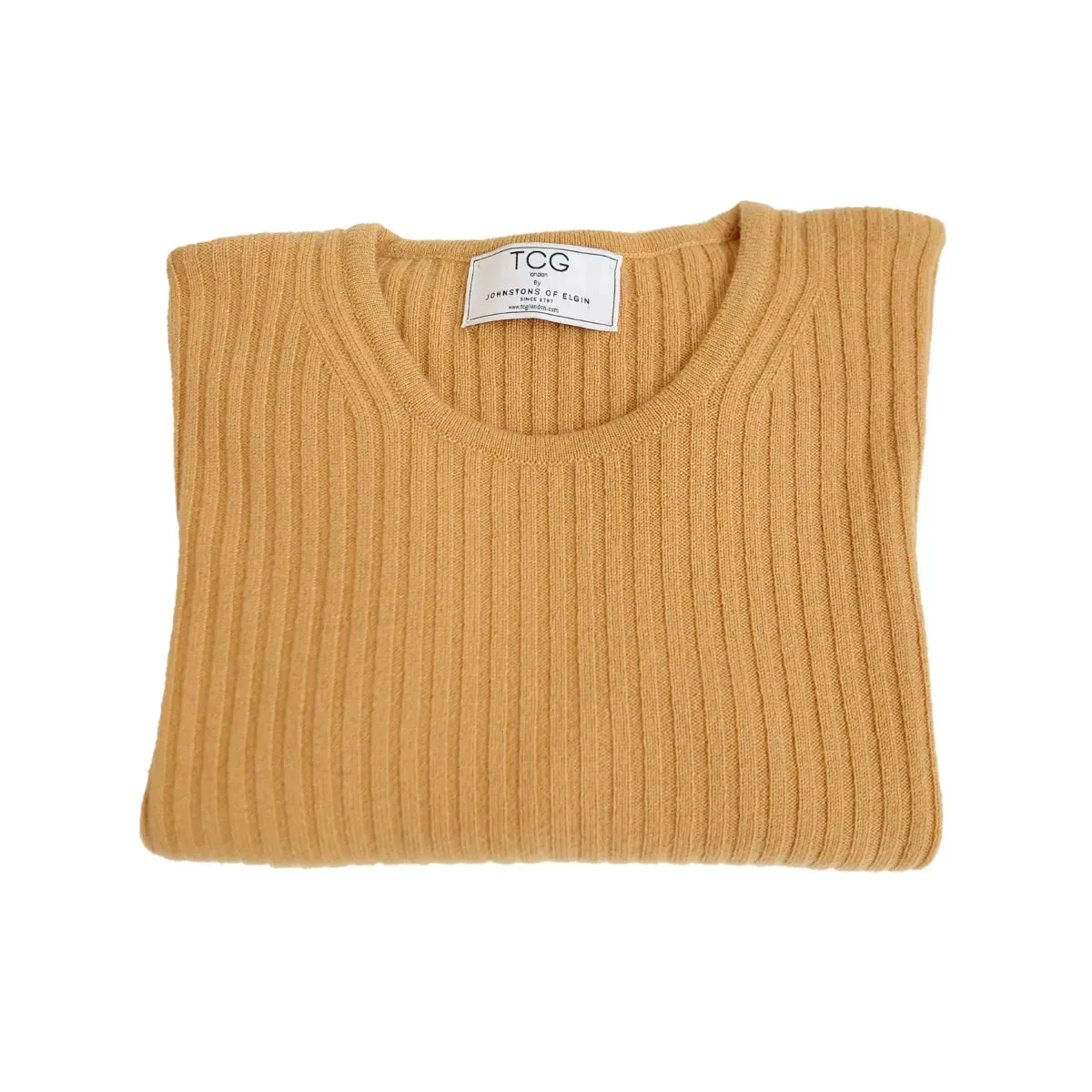 Cashmere Ribbed Round Neck Jumper