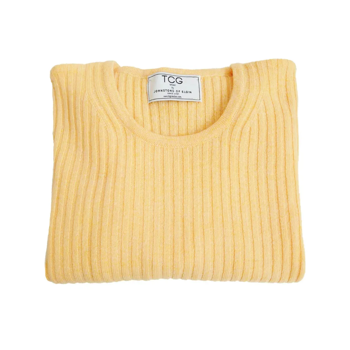 Cashmere Ribbed Round Neck Jumper