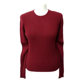 Cashmere Ribbed Round Neck Jumper