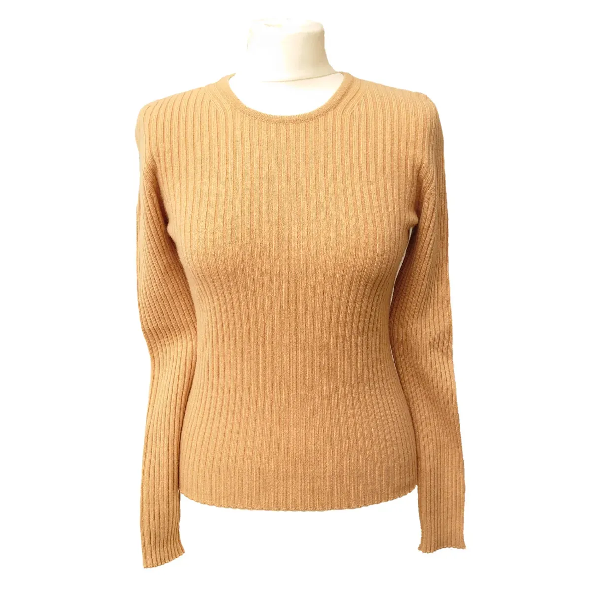 Cashmere Ribbed Round Neck Jumper