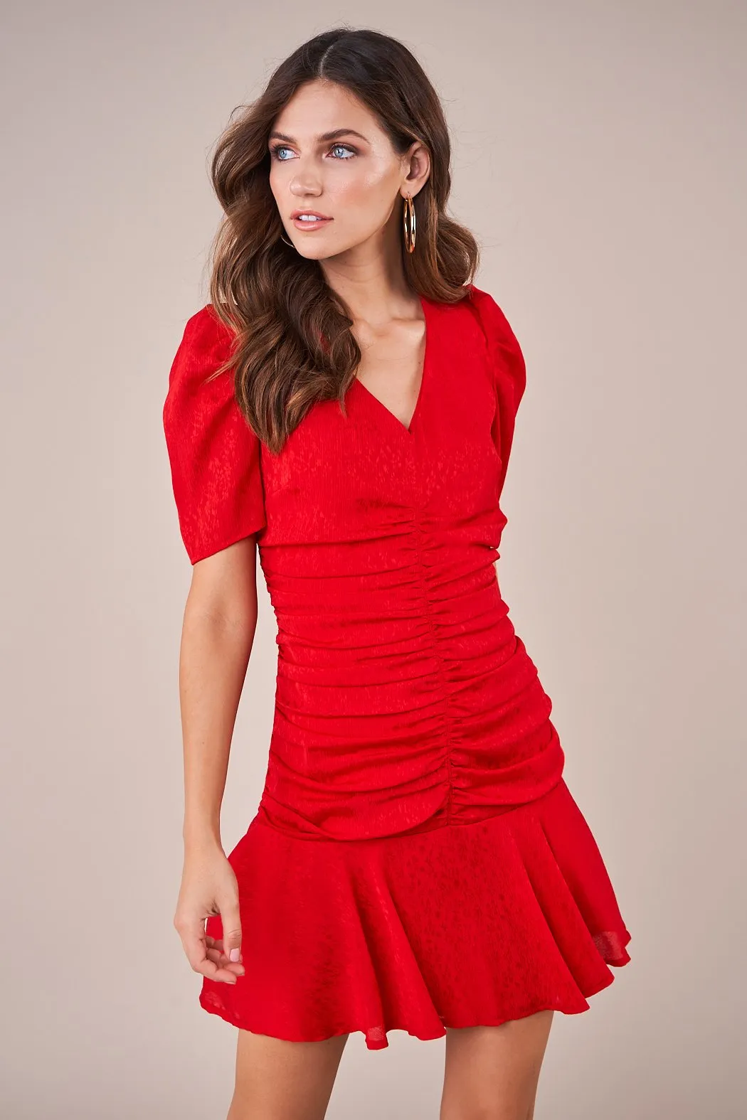 Cha Cha Ruched Mini Dress