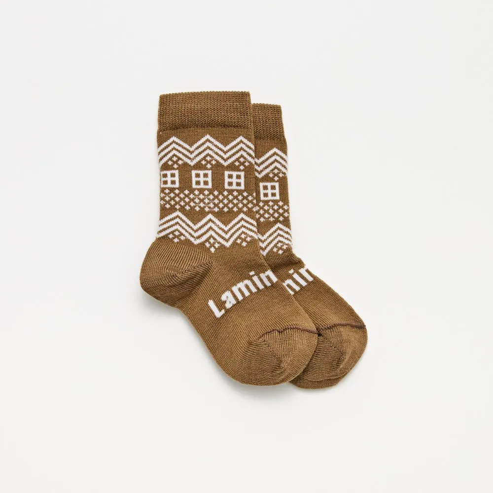 Christmas Baby & Child Socks Crew - Gingerbread