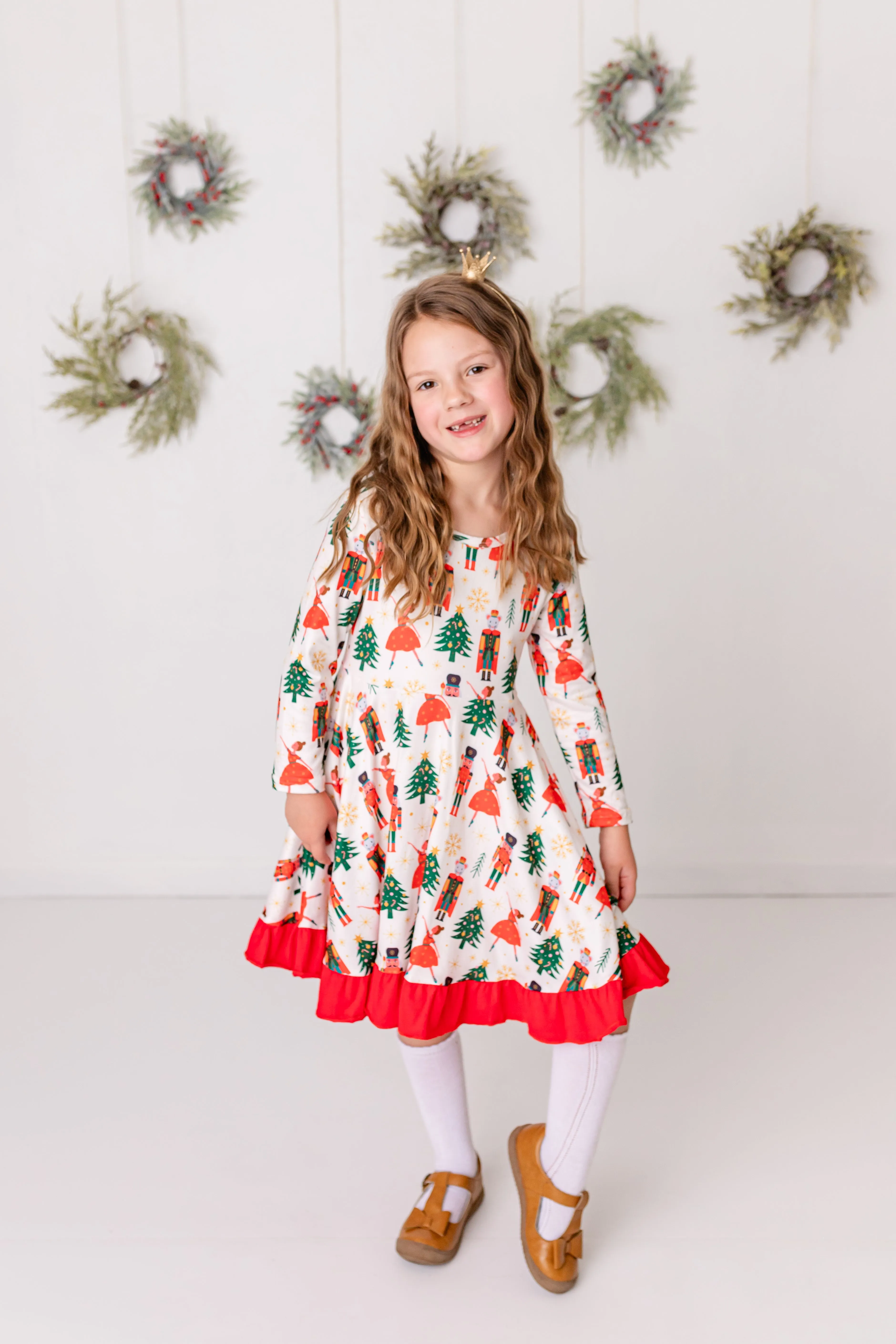 CHRISTMAS BALLERINA TWIRL DRESS