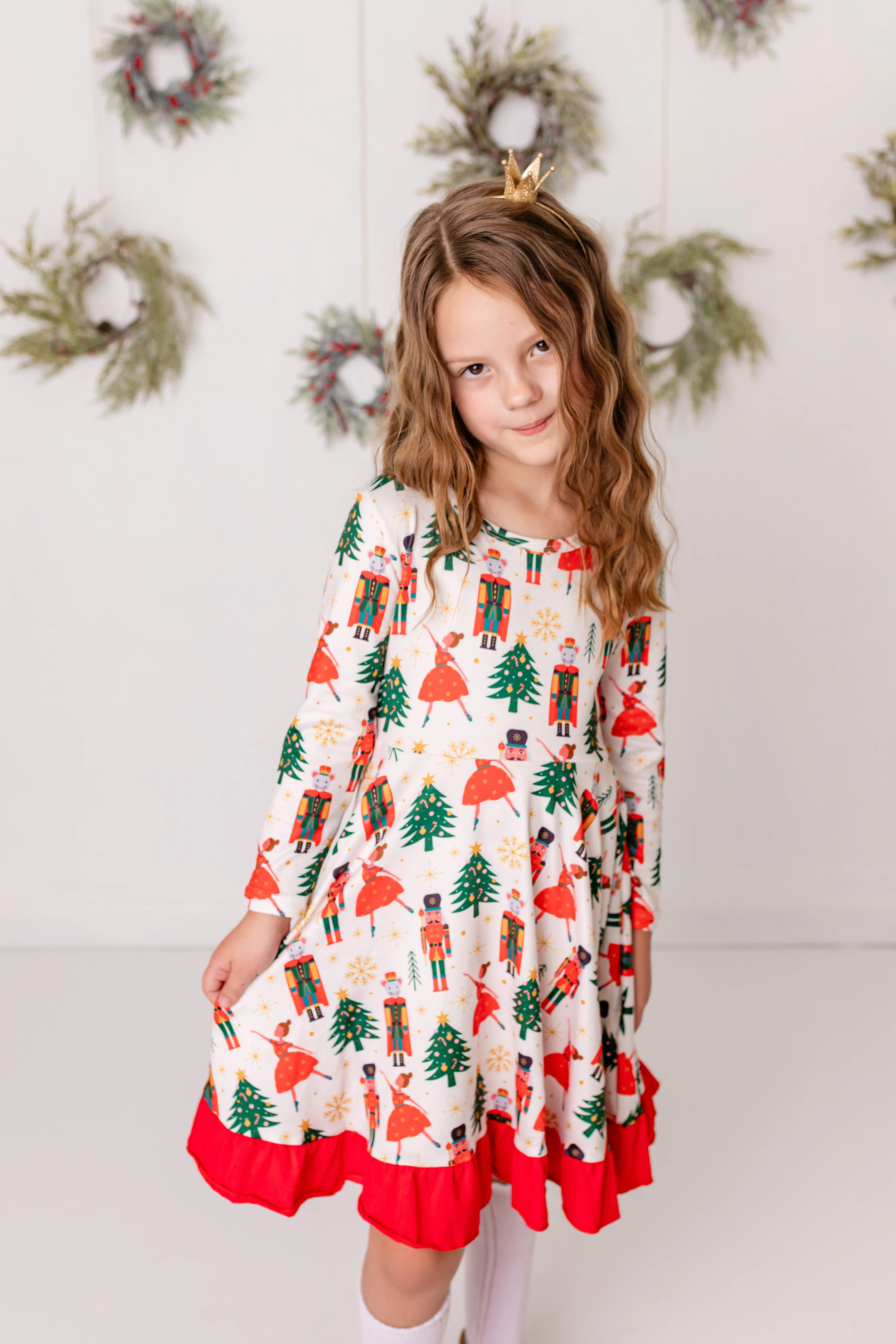 CHRISTMAS BALLERINA TWIRL DRESS