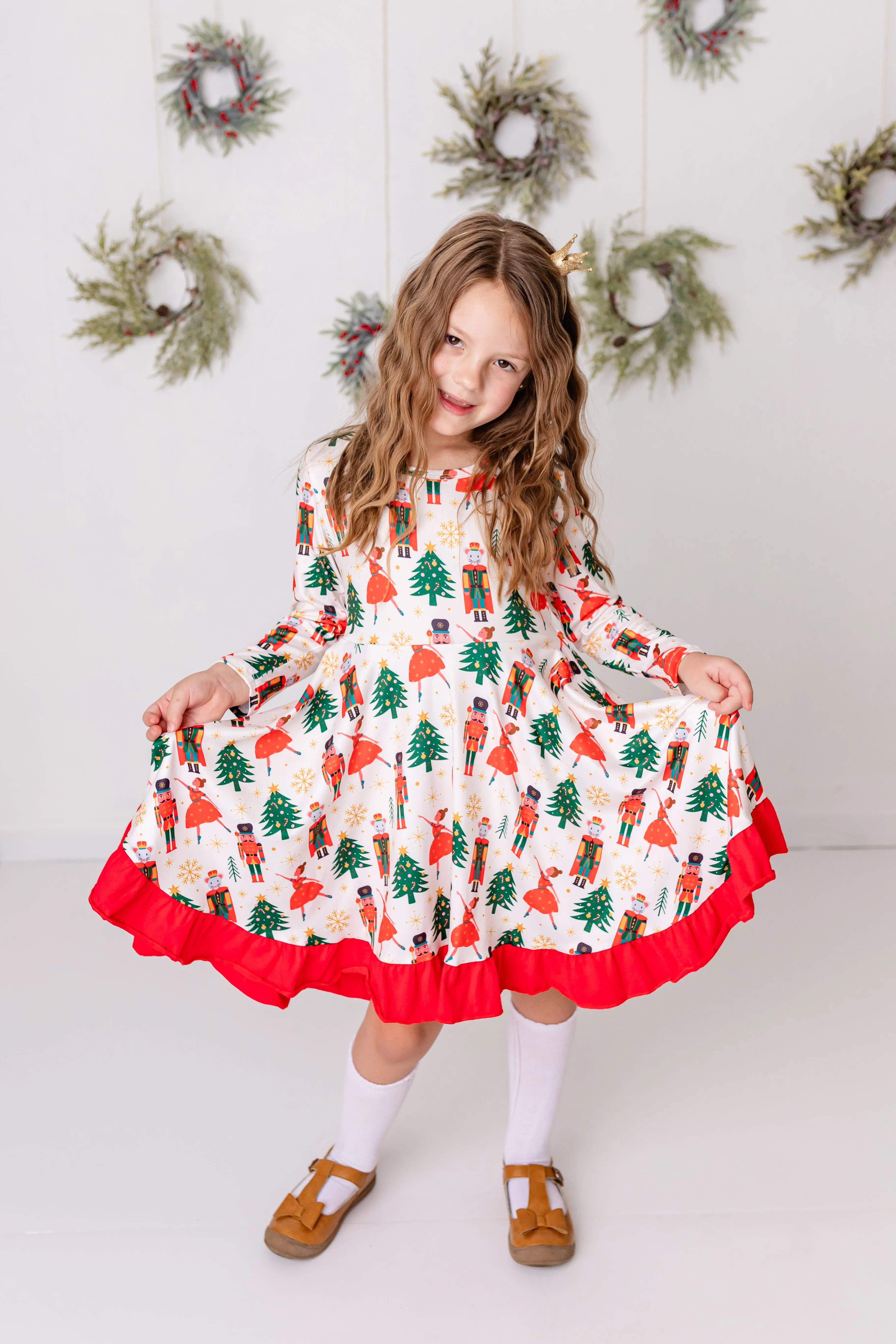 CHRISTMAS BALLERINA TWIRL DRESS