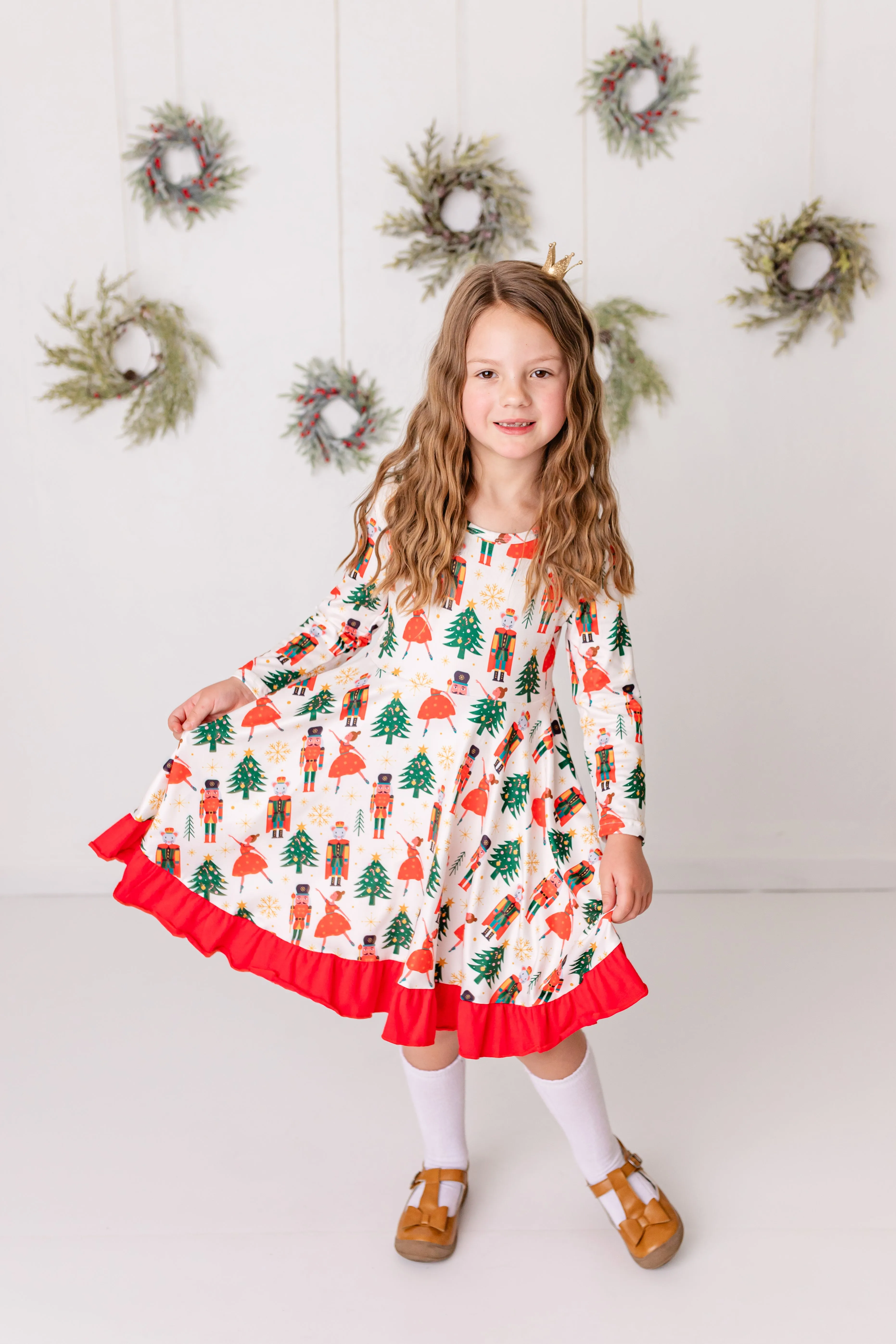 CHRISTMAS BALLERINA TWIRL DRESS