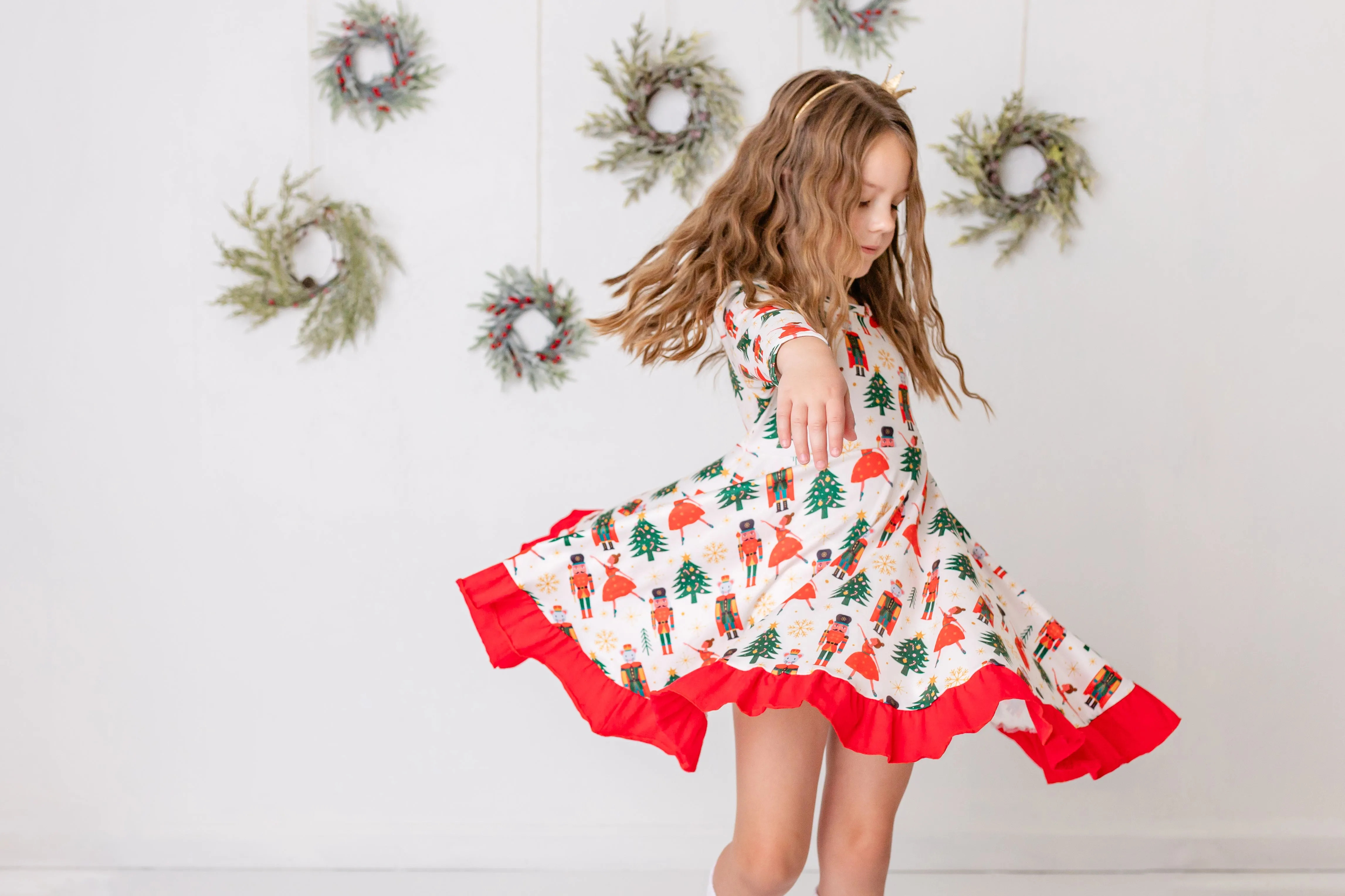 CHRISTMAS BALLERINA TWIRL DRESS