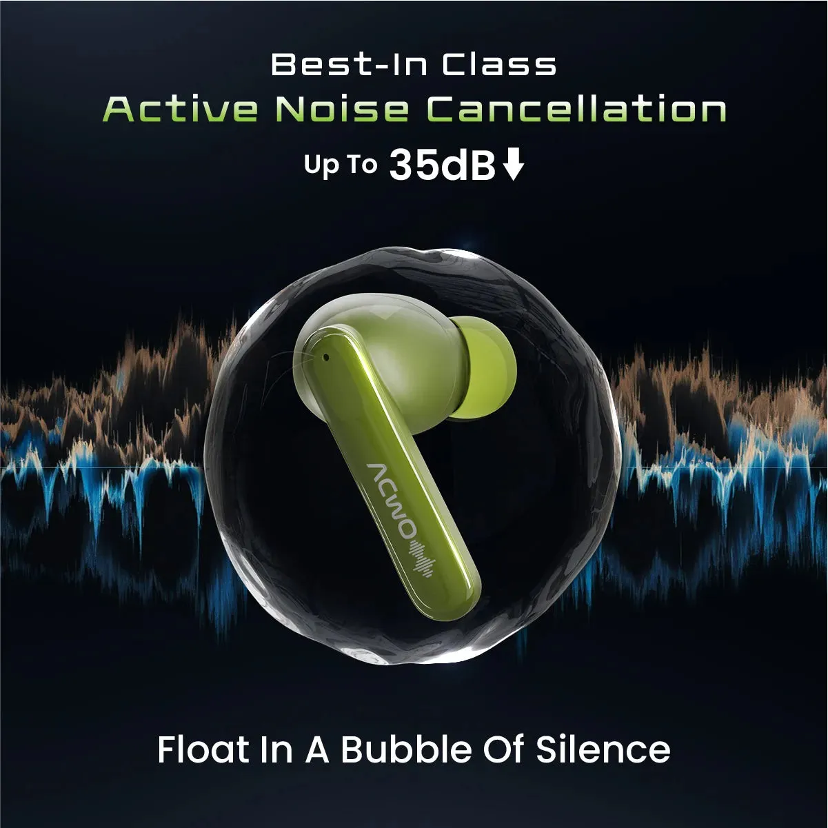 Decibel (Green) Earbuds