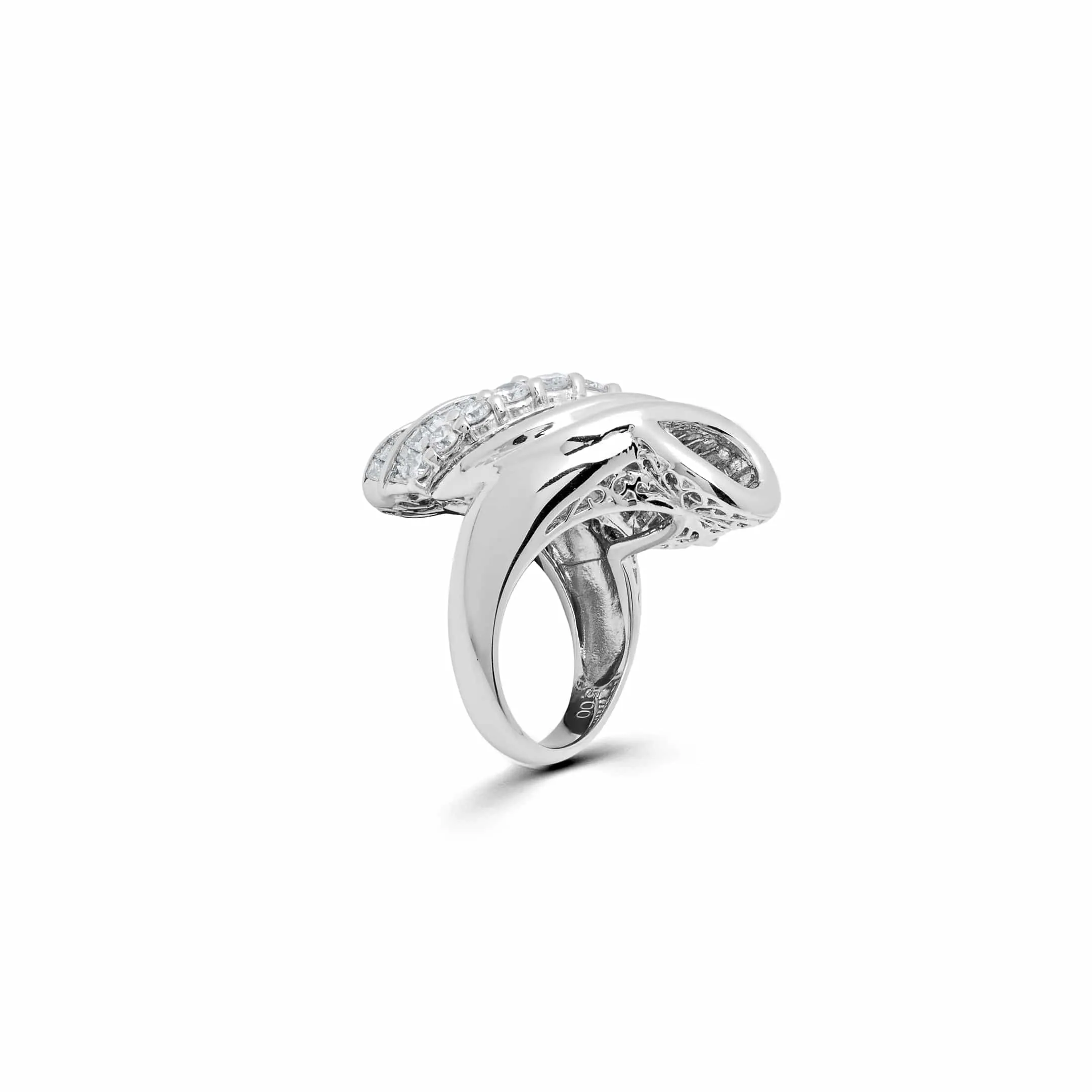 Diamond Seashell Ring