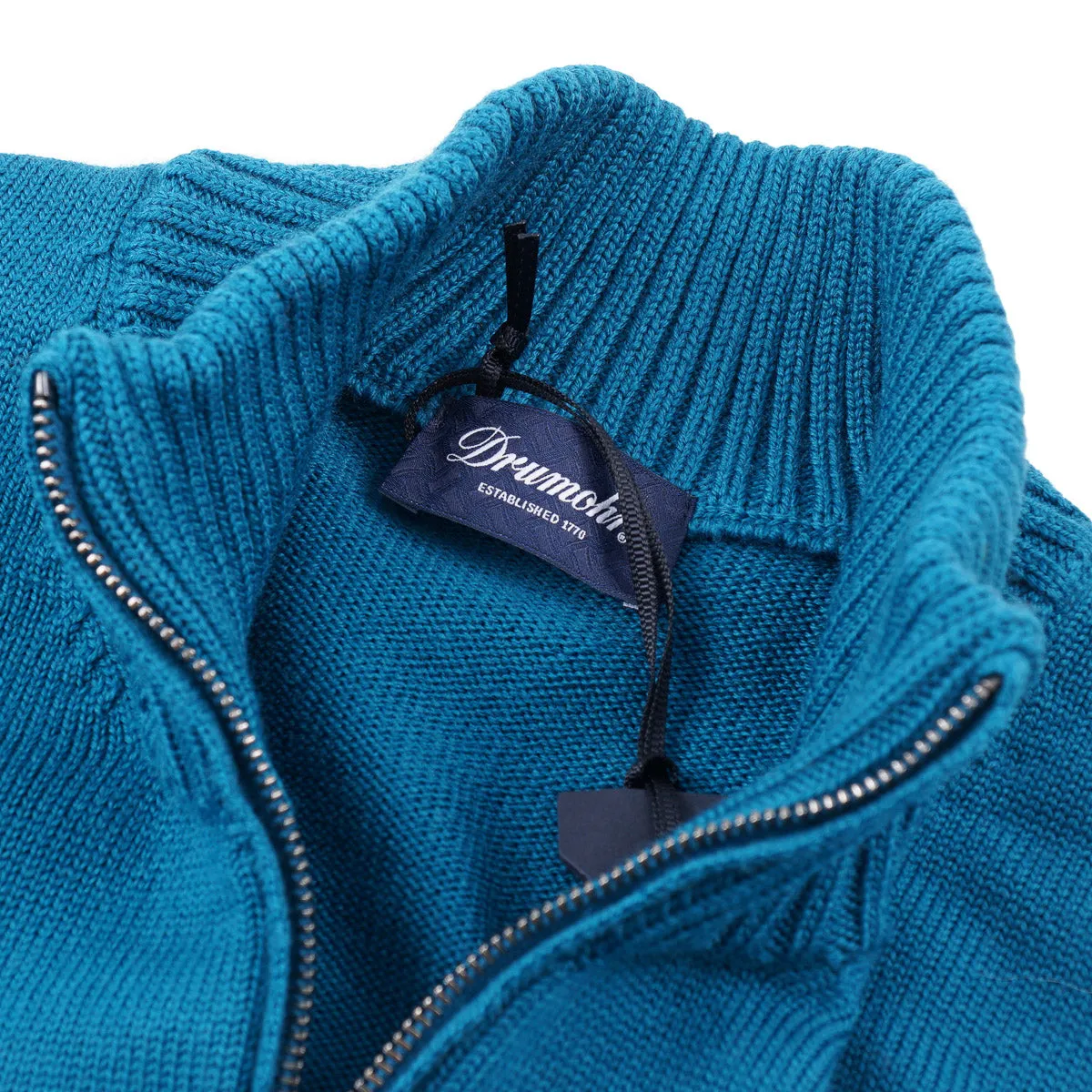 Drumohr Half-Zip Merino Wool Sweater