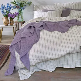 Elderberry Waffle Cotton Throw