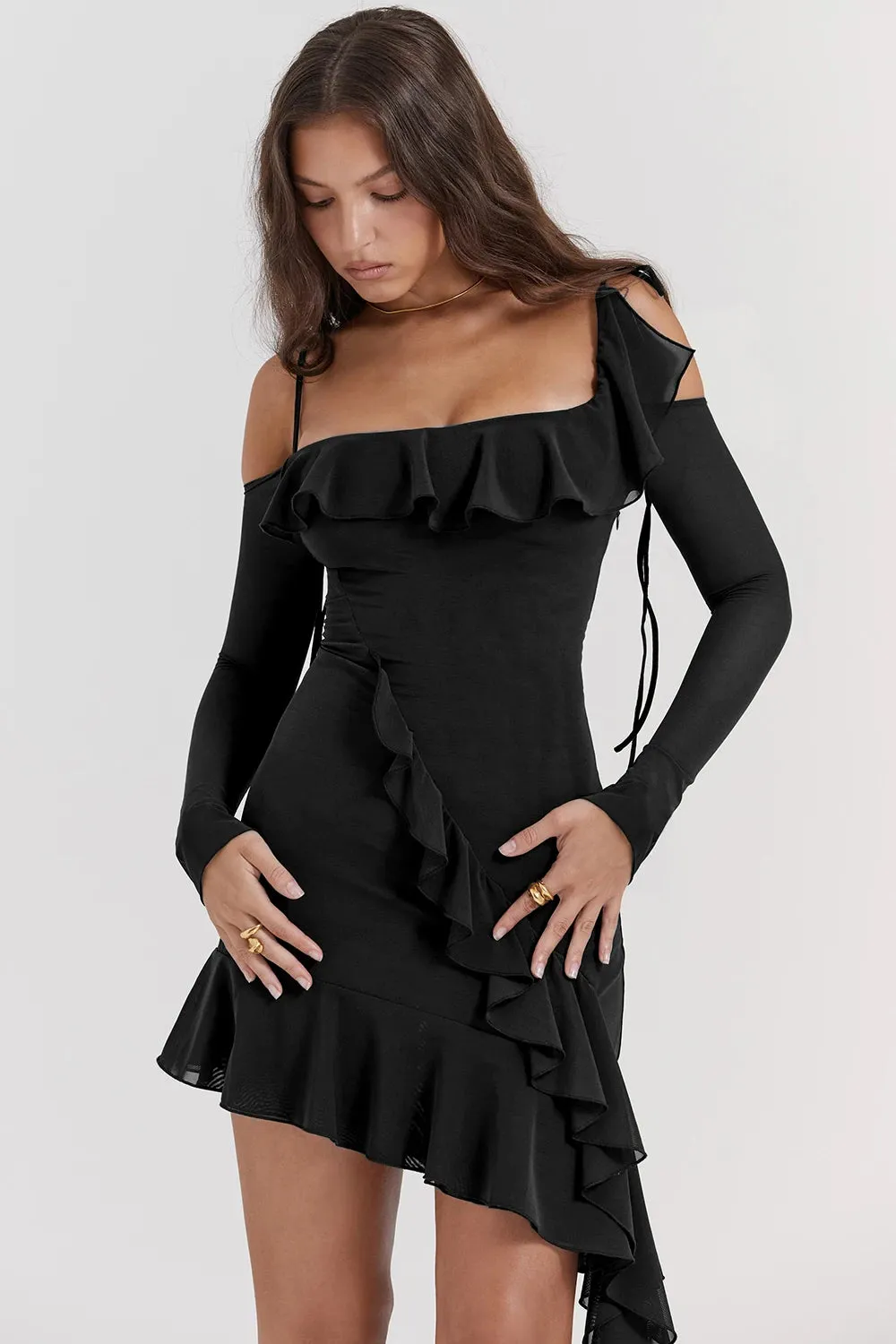 Eleanora Ruched Mini Dress