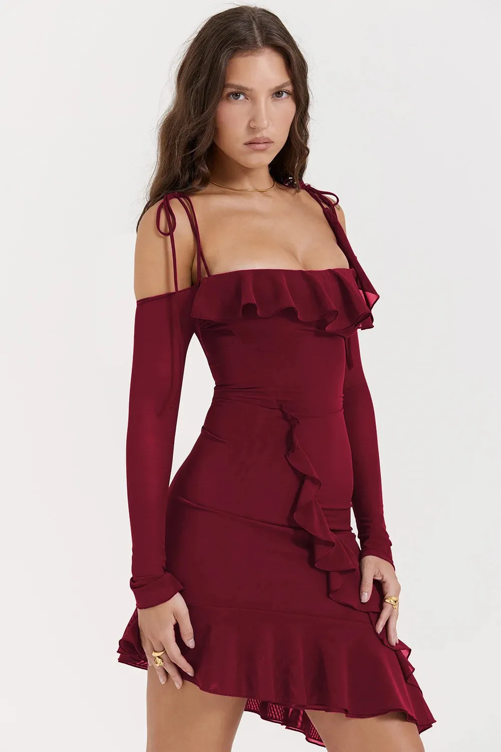 Eleanora Ruched Mini Dress