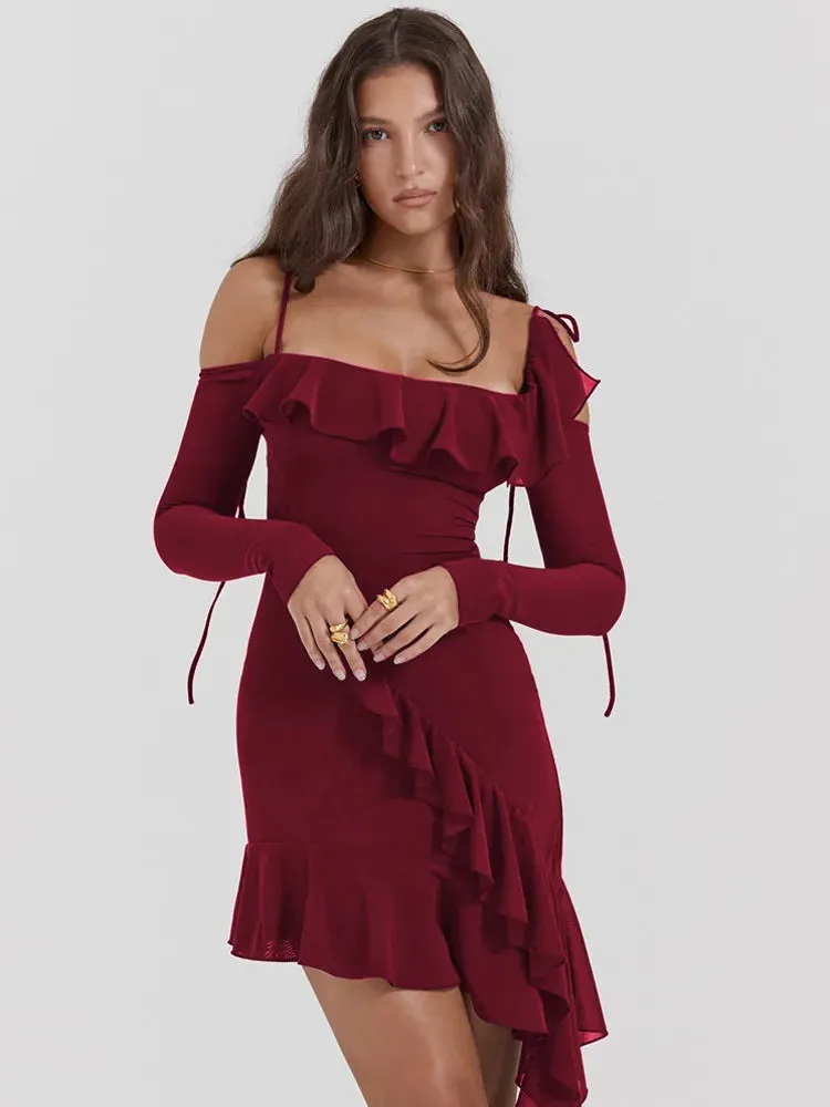 Eleanora Ruched Mini Dress