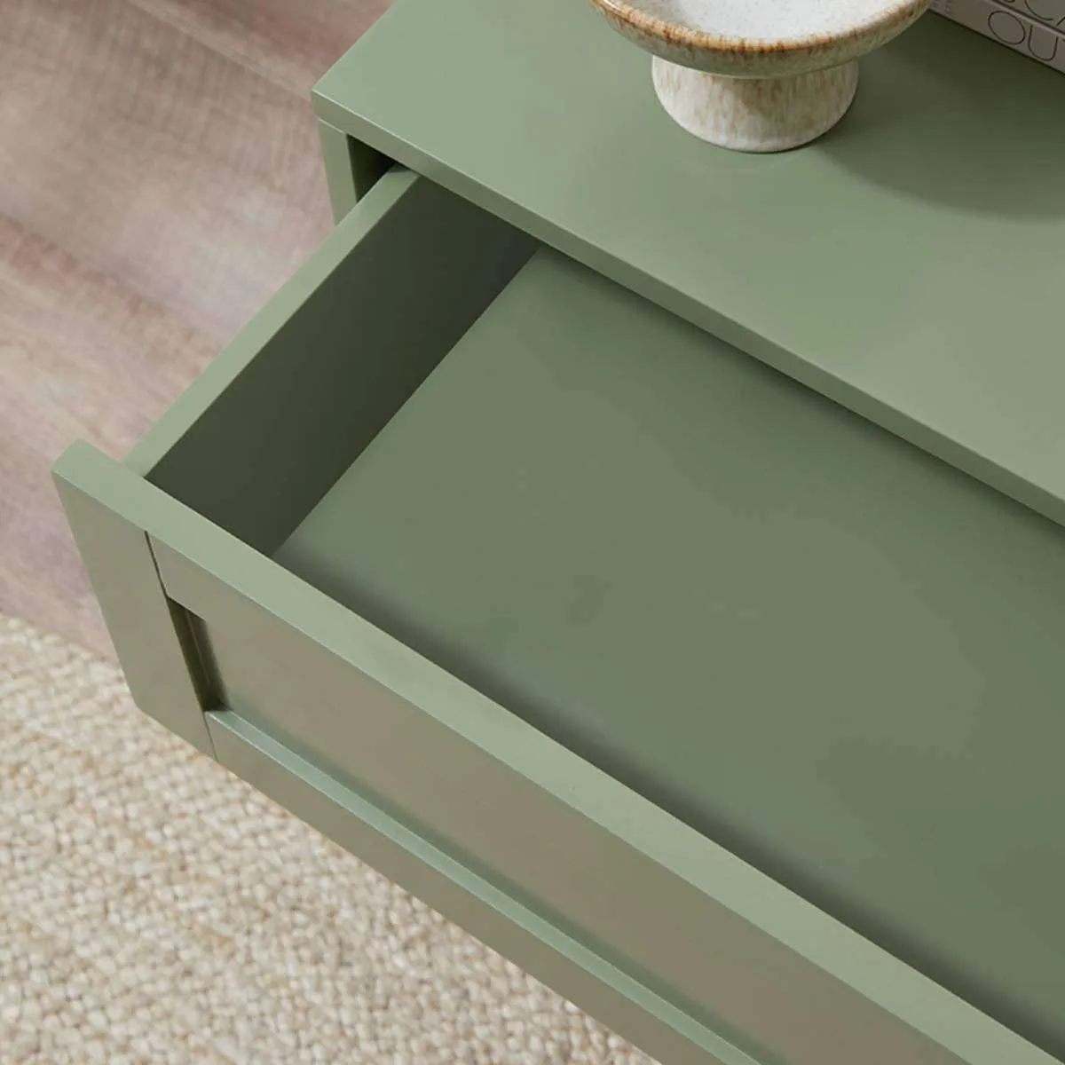 Eros Bedside Table - Sage Green