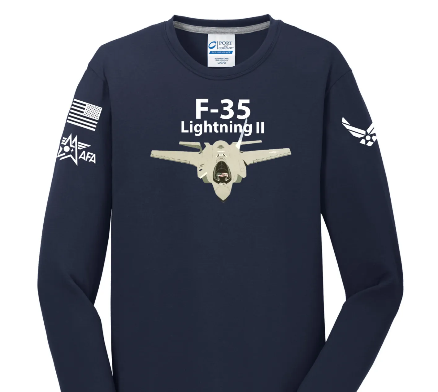 F-35 Lightning II- Fighter Planes Long Sleeve Shirt